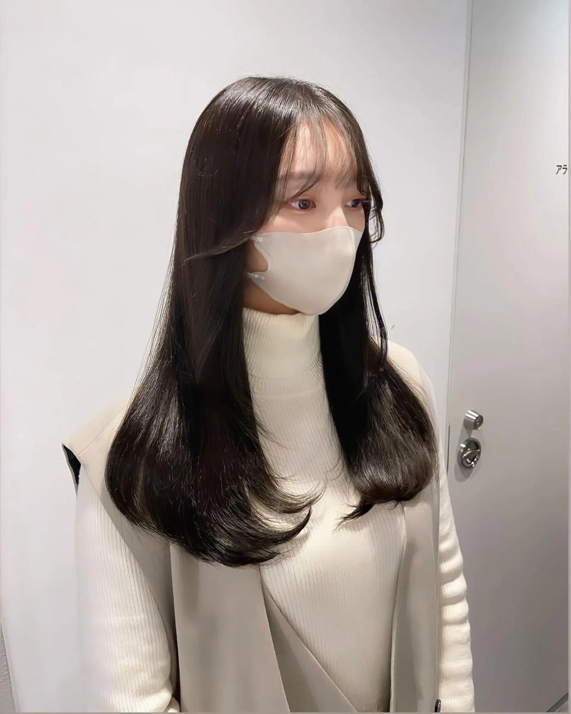 ロング カット ヘアカラー 縮毛矯正 銀座／レイヤーカット 🤍内野すみれのヘアスタイル