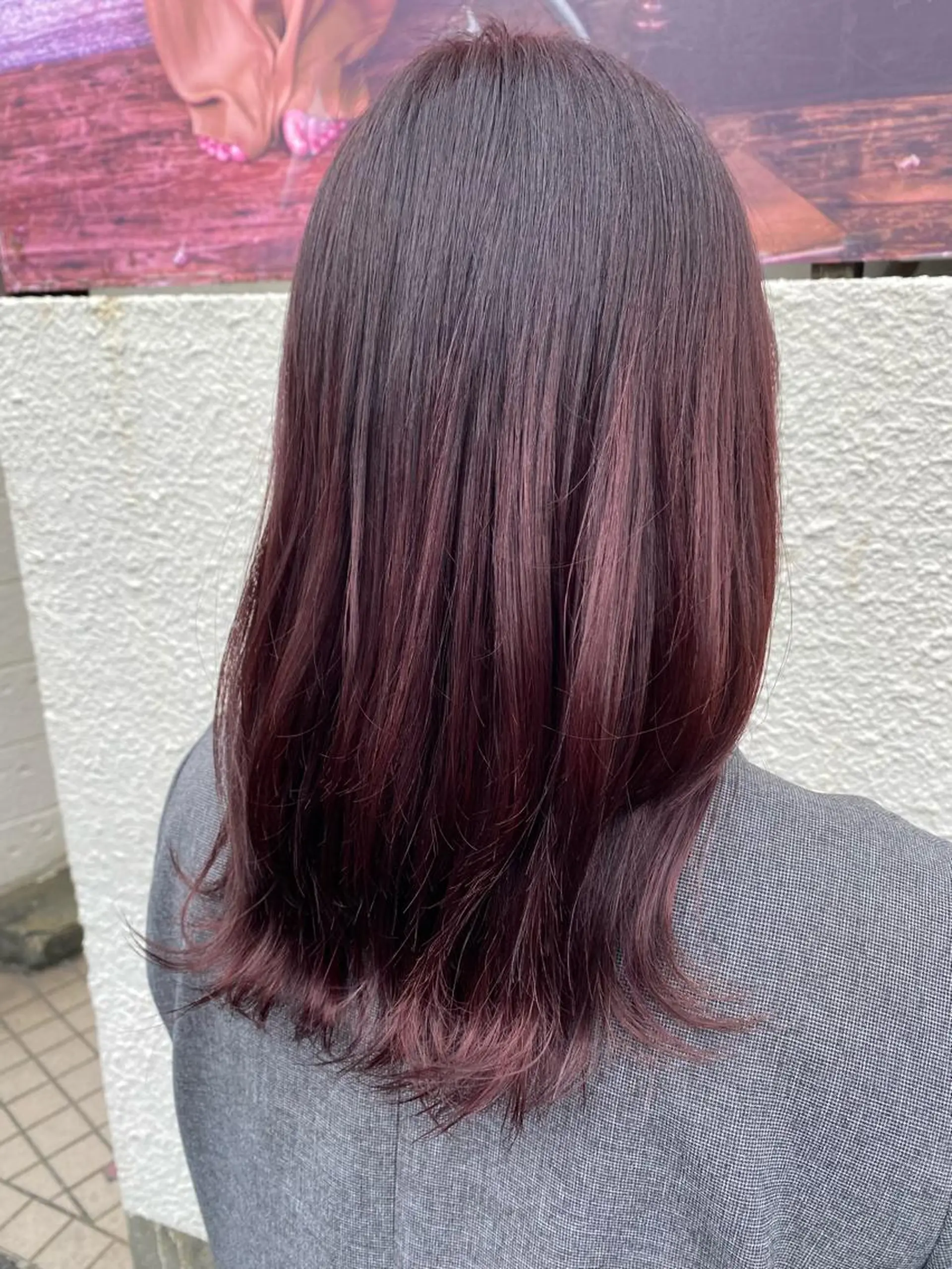 セミロング カラー ヘアアレンジ niconail 🧣ayu 📍烏山のネイルデザイン