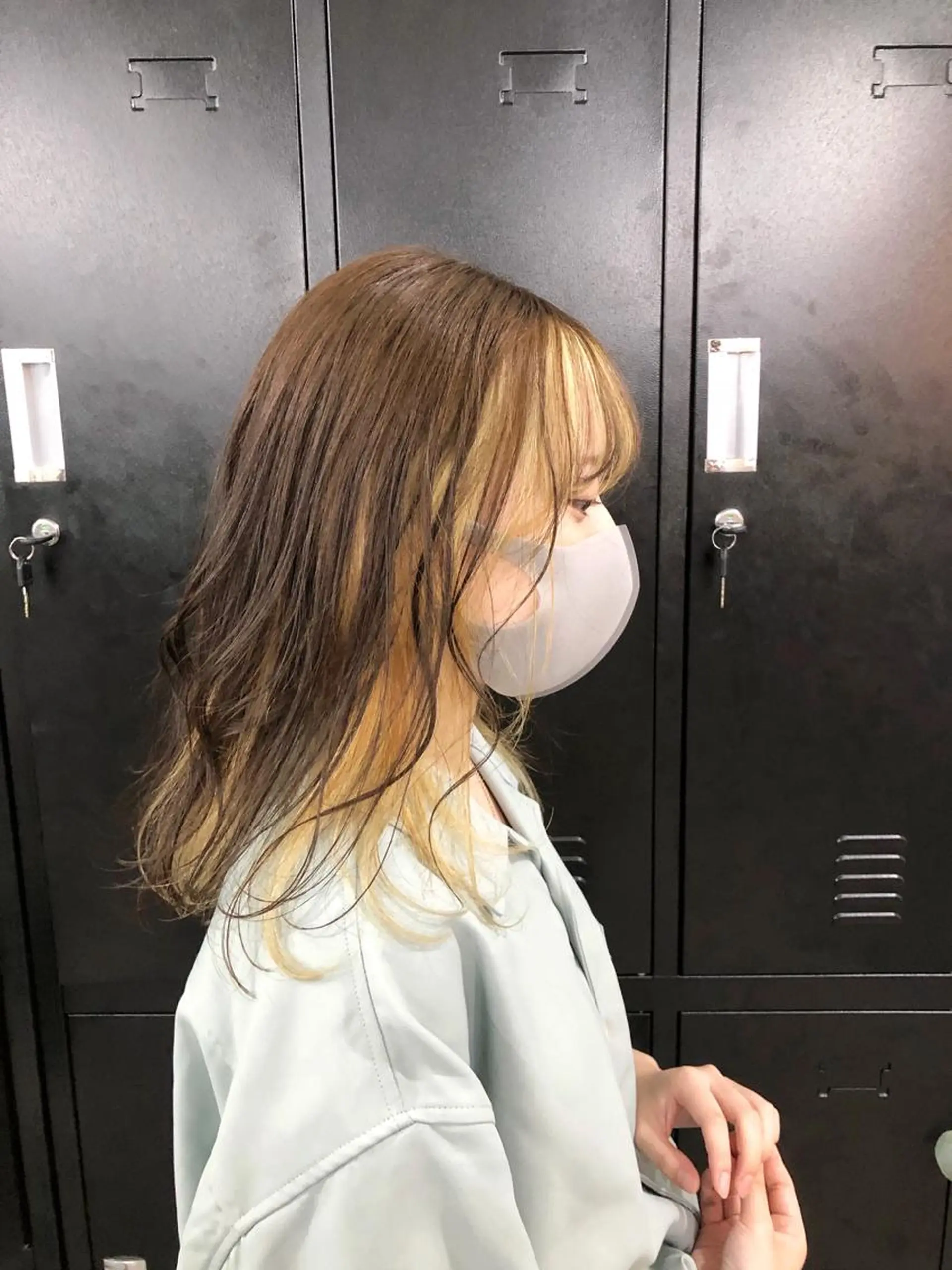 ロング カラー パーマ ヘアアレンジ メンズ キッズ ネイル マツエク・マツパ メンズバレイヤージュ メンズブリーチ メンズハイライト メンズインナーカラー メンズ韓国風 エビスザキレン／メン ズ／心斎橋🌳のヘアスタイル