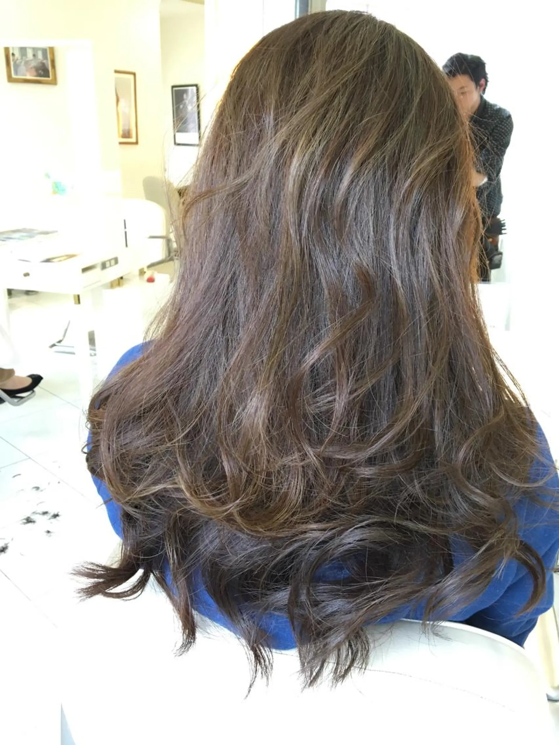 ロング カラー 店長/mao/ 前髪/顔周りカットのヘアスタイル