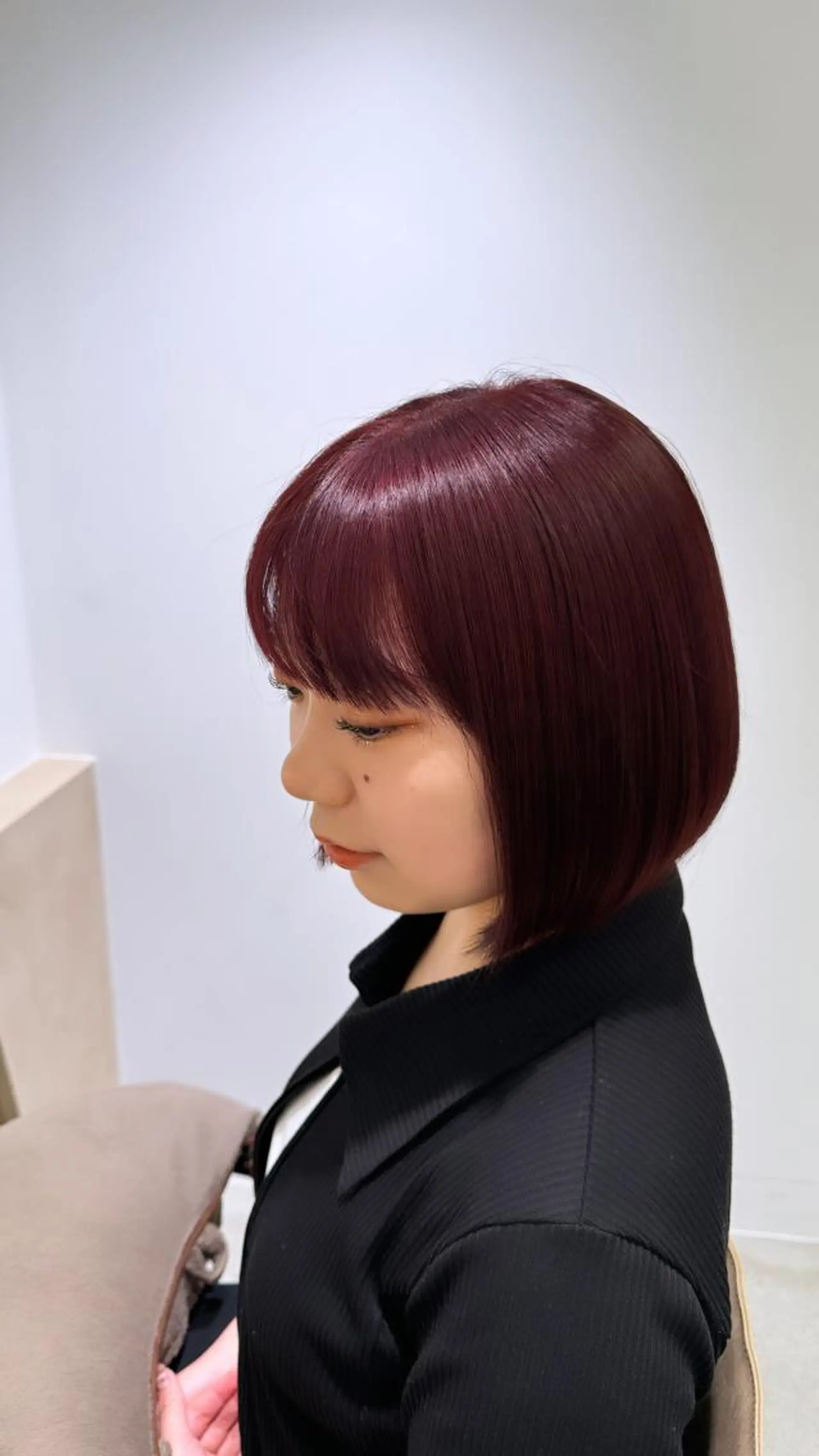 ショート カラー ブリーチ ダブルカラー ブリーチなしカラー ヘアカラー トリートメント 落合しほ/韓国ヘア/ 髪質改善/縮毛矯正のヘアスタイル