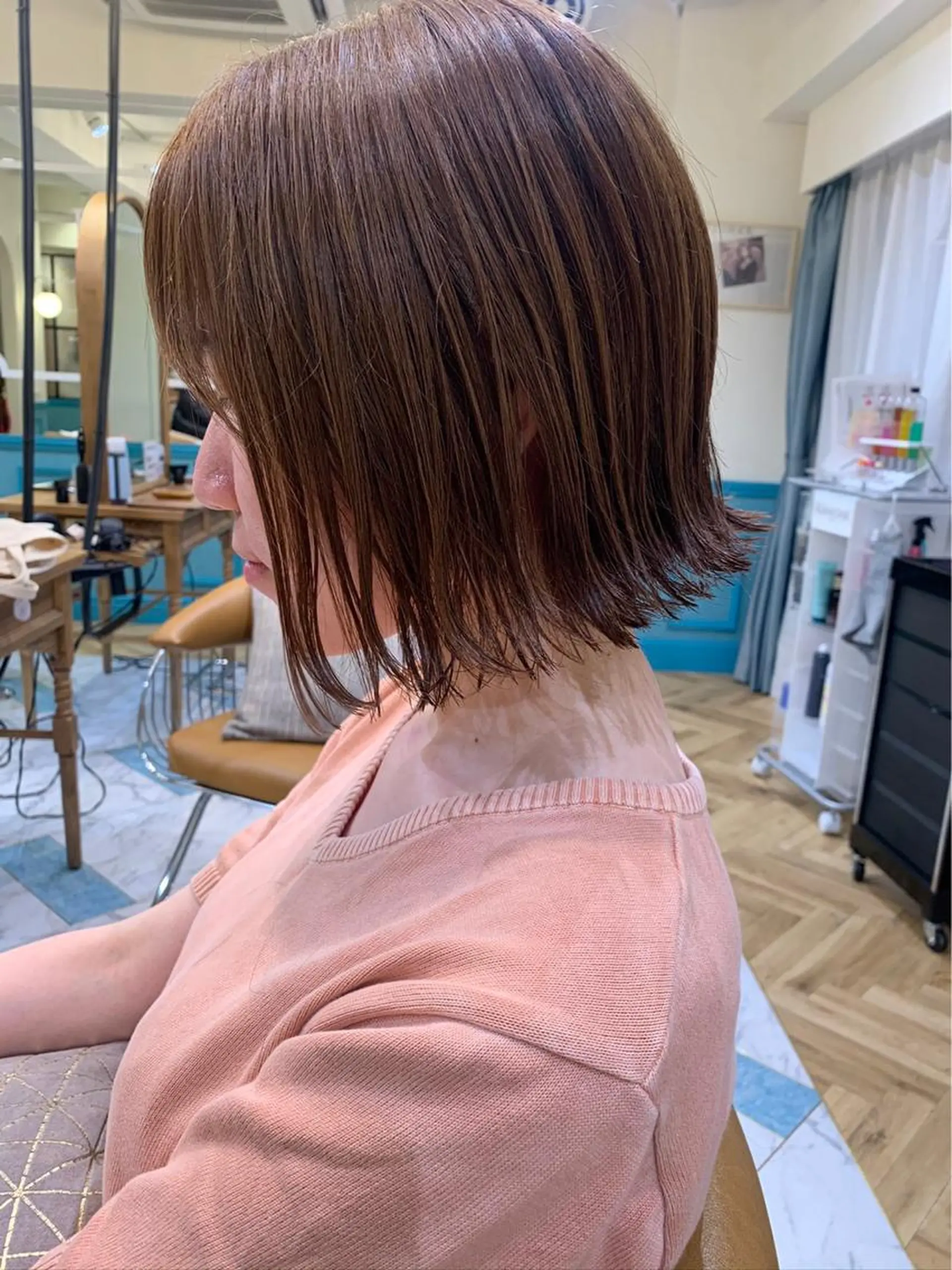 ショート カラー ヘアカラー トリートメント 韓国ヘア/艶カラー /田中悠佑のヘアスタイル