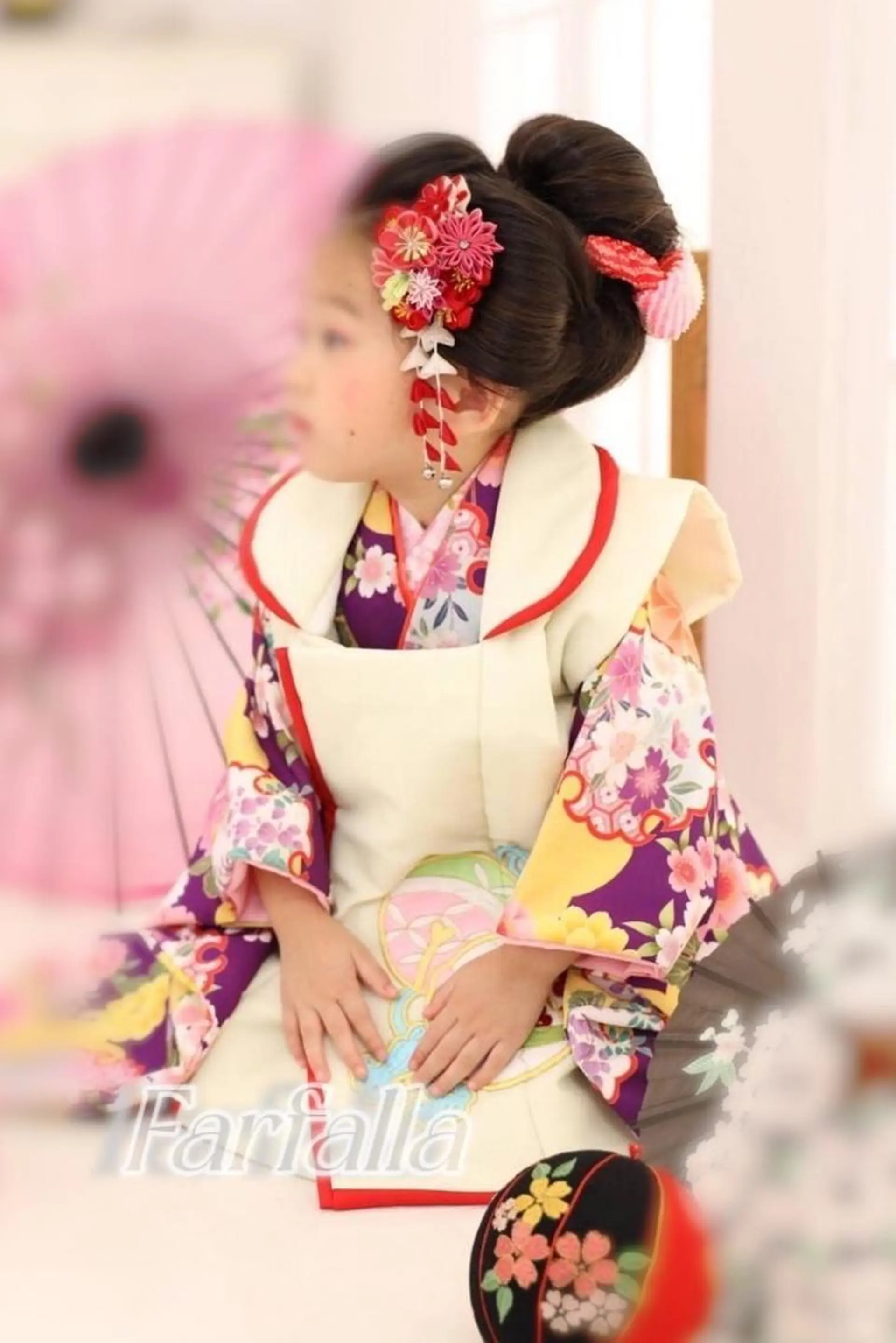 ヘアアレンジ キッズ 着付け farfalla mikaのマツエク・マツパデザイン