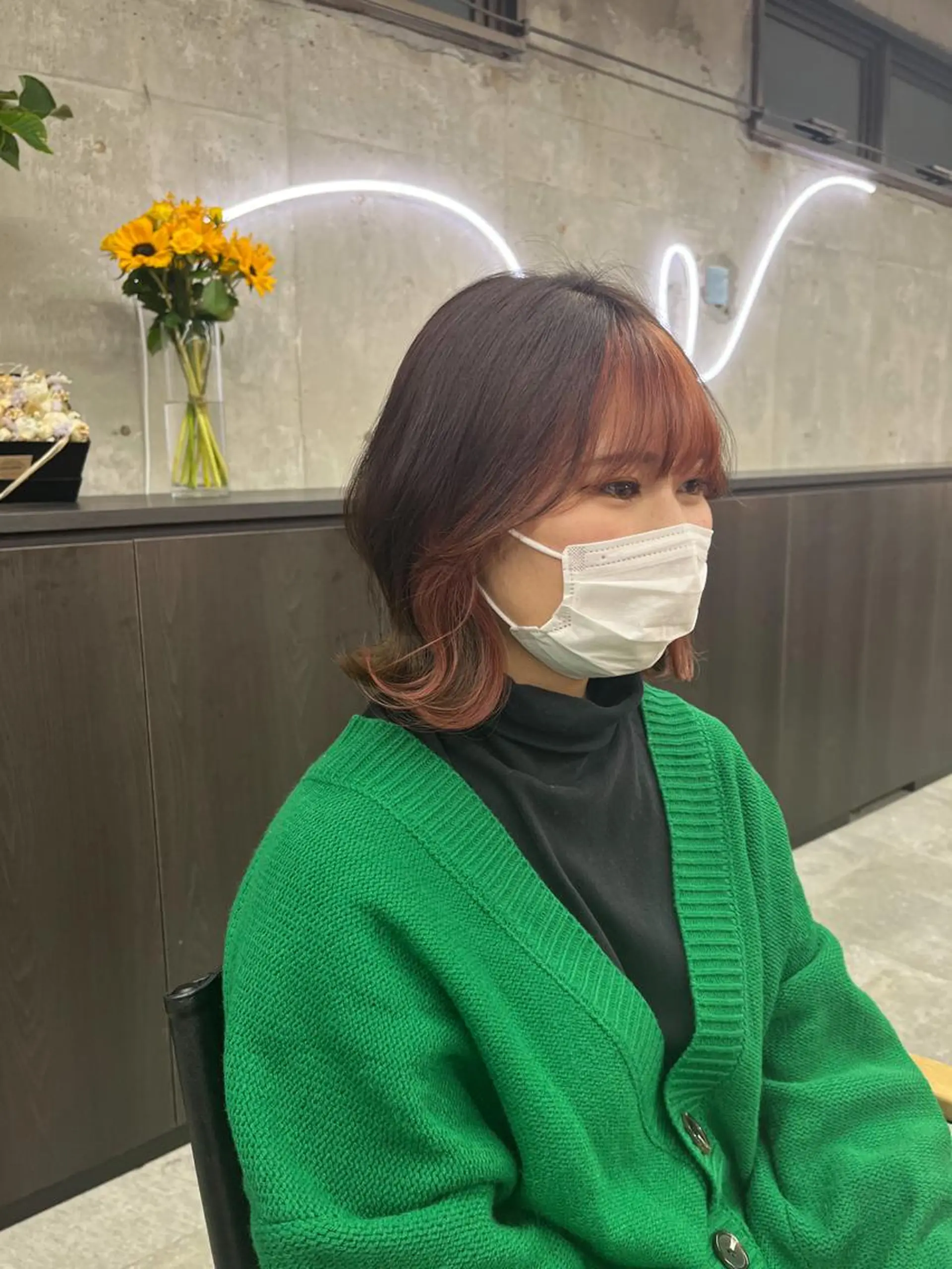 ミディアム カット ヘアカラー 中江 友哉のヘアスタイル