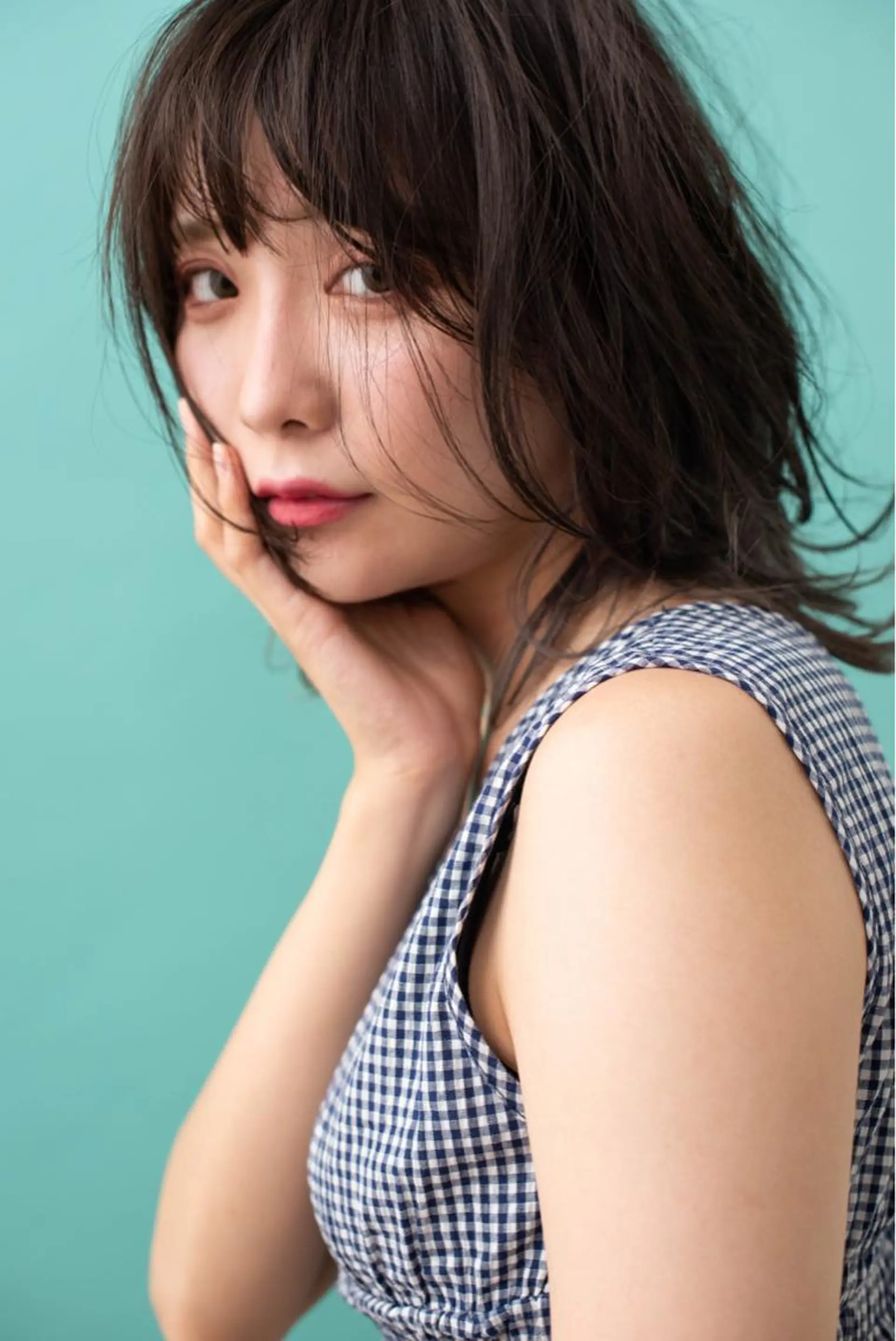 ミディアム 國村 優のヘアスタイル