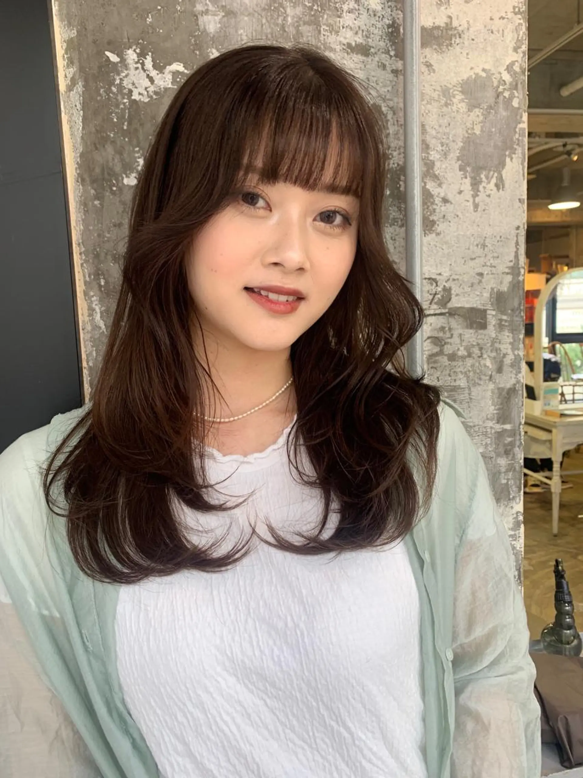 セミロング カラー カット ヘアカラー トリートメント Pia/KIRIA /福岡美容室のヘアスタイル