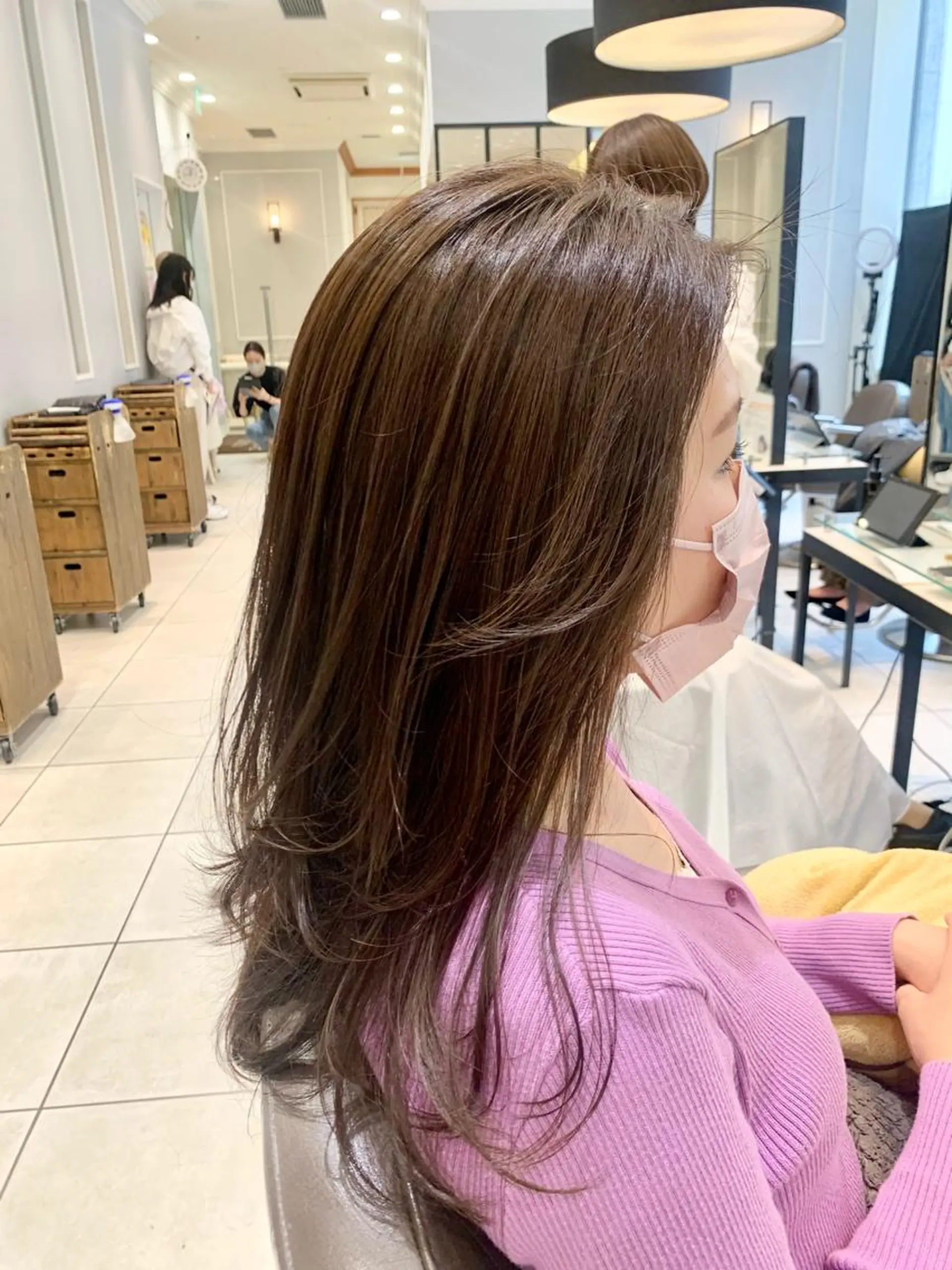 ロング レイヤーカット トリートメント 酸熱トリートメント/ 髪質改善🌟玉井香奈のヘアスタイル