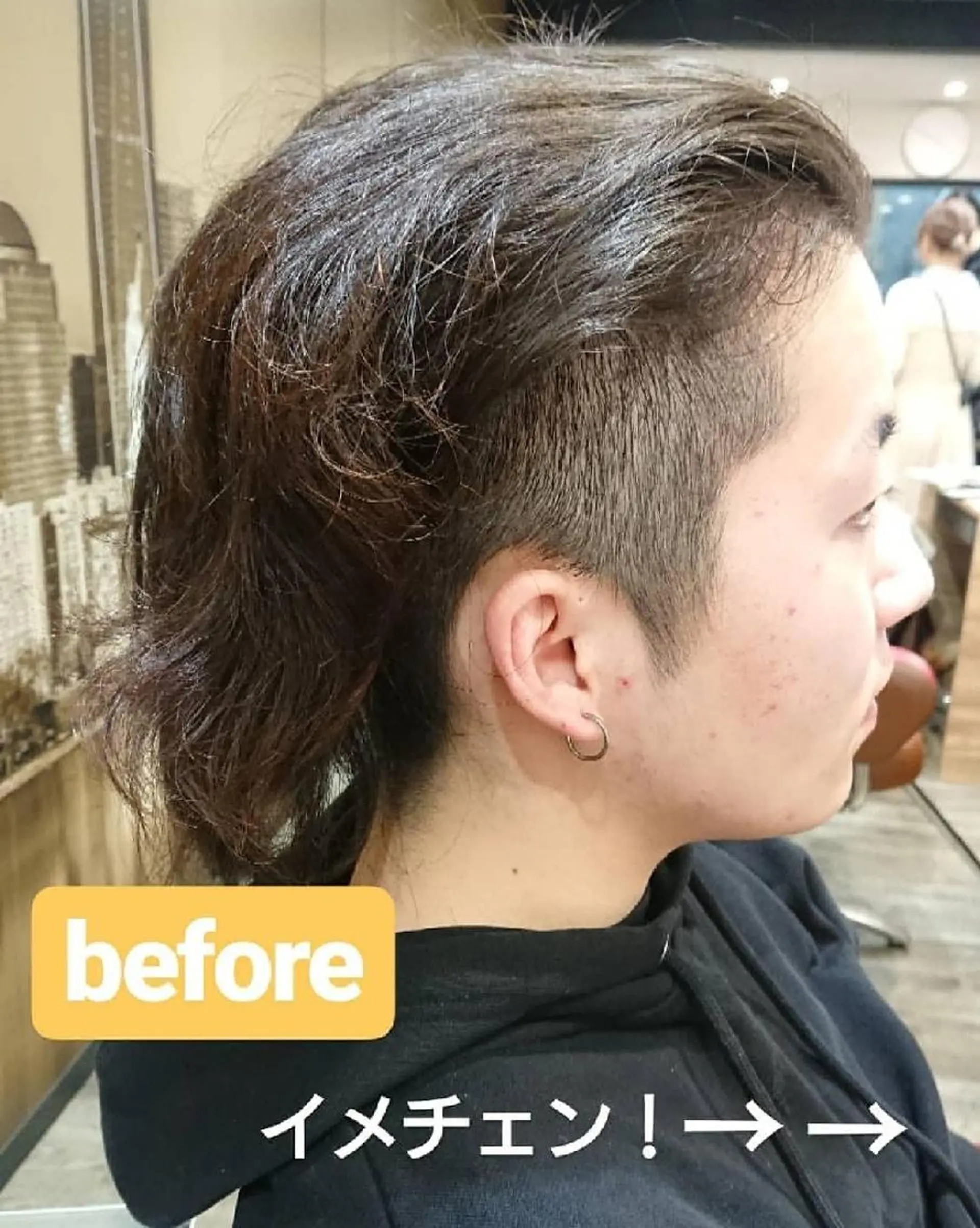 カラー メンズ パーマ ヘアアレンジ ブリーチ/ヘアケア/ 艶髪/イギチハルのヘアスタイル