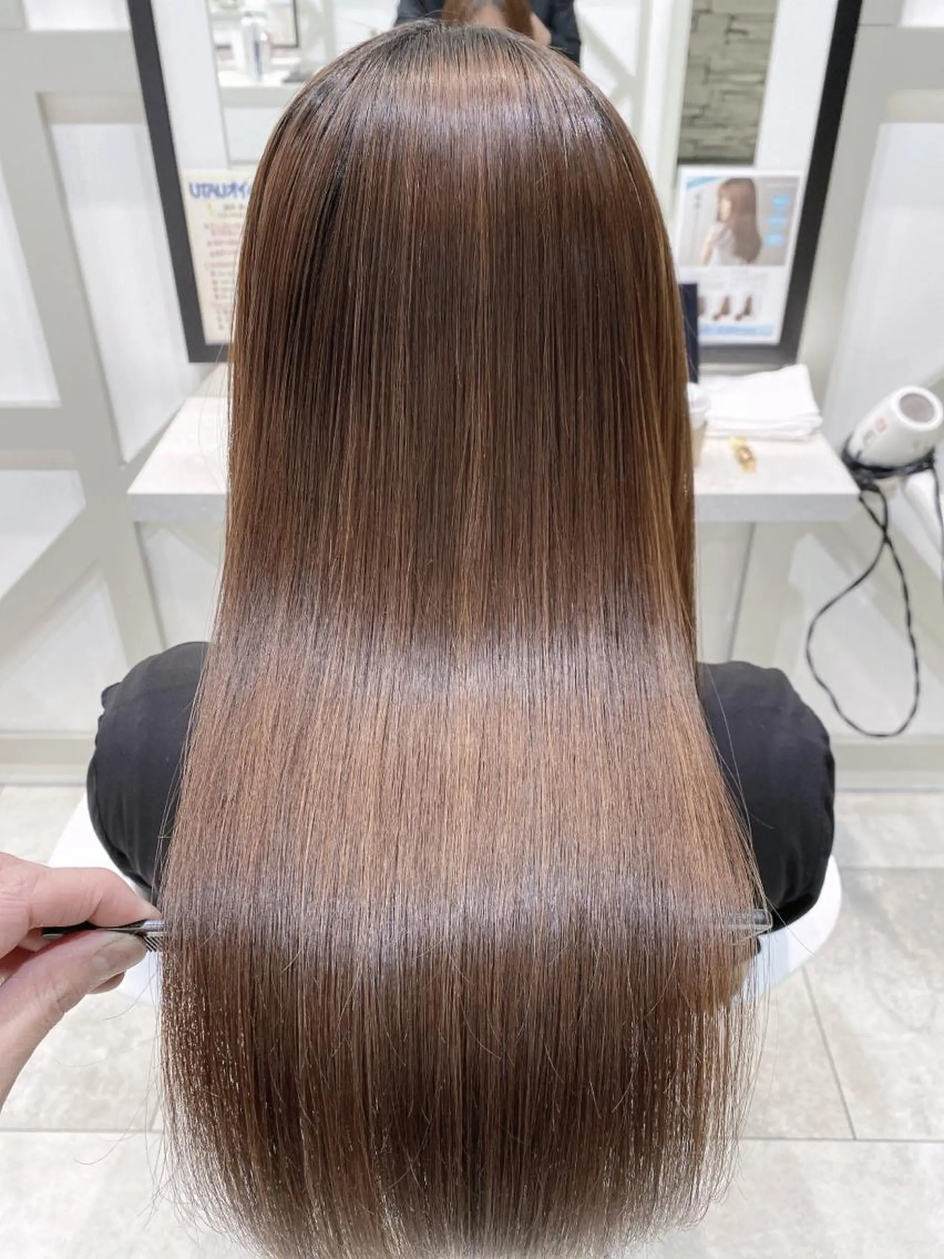 ロング カラー ハイライトカラー ハイライト 髪質改善 トリートメント カット ヘアカラー トリートメント 内藤 裕真  k-twoのヘアスタイル