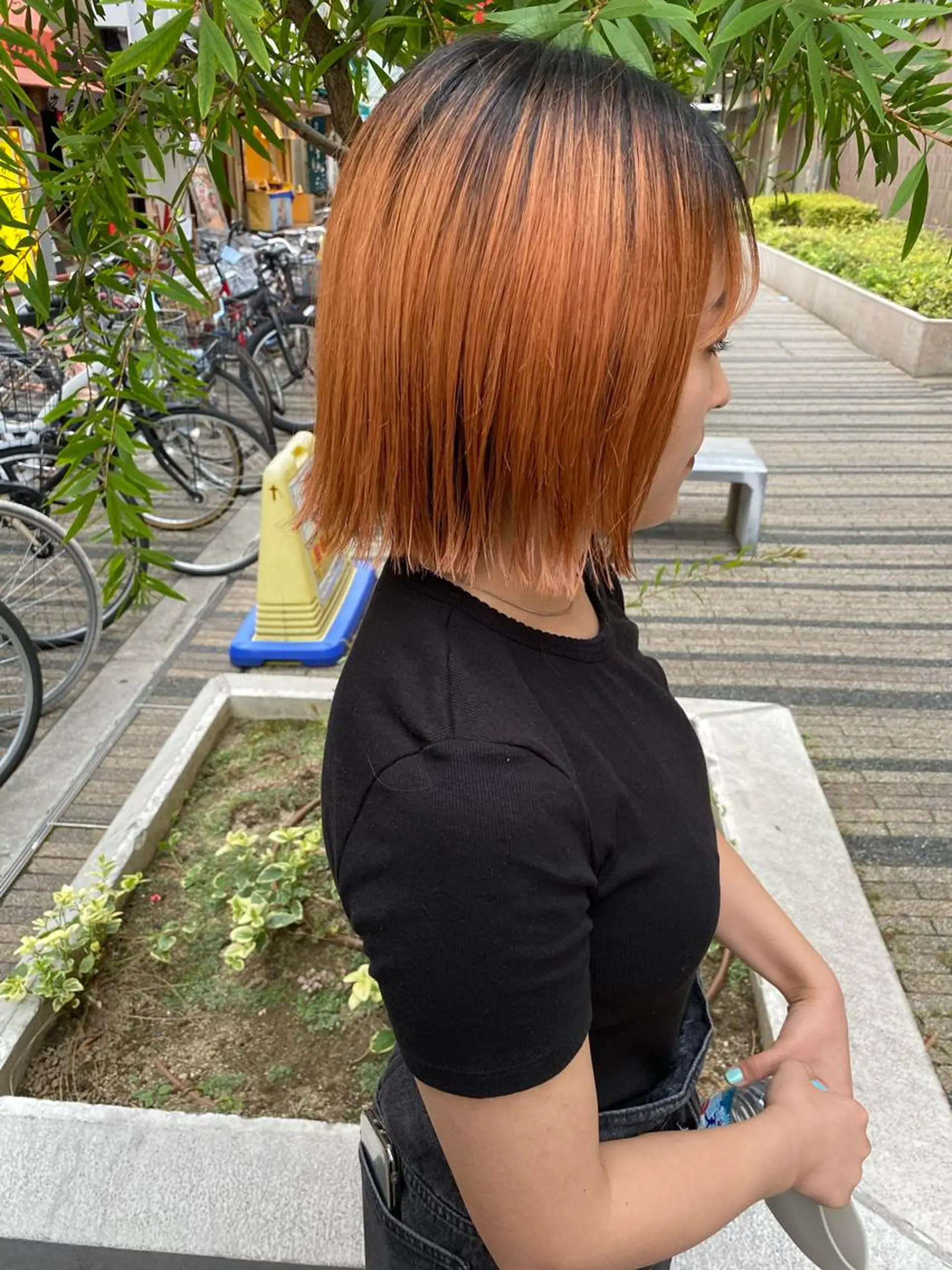 ミディアム カラー 🧡色落ちまで2度綺 麗なカラー🧡ヨシキのヘアスタイル