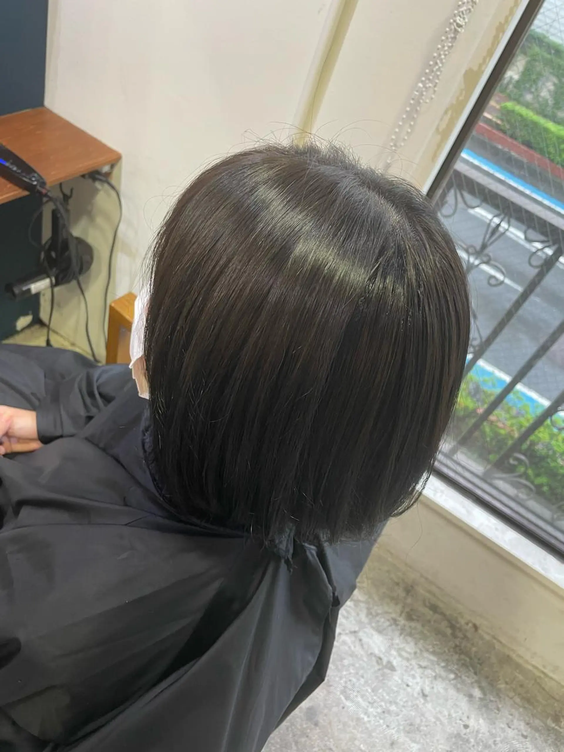 ショート カラー ヘアアレンジ ダークグレー ヘアカラー トリートメント ヘアセット ☂️カトウ ケイゴ☂️のヘアスタイル