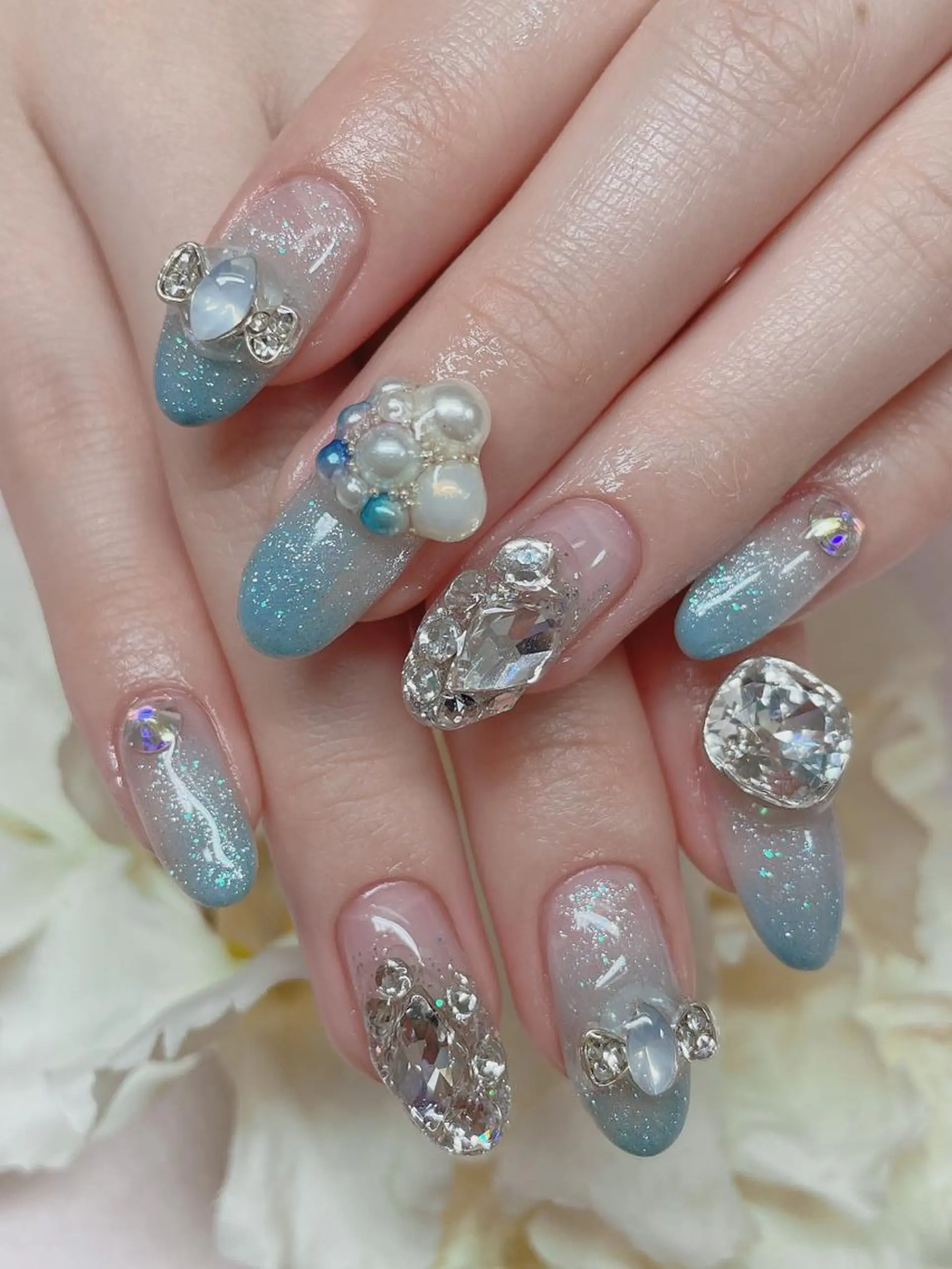 セミロング ハンドネイル TAKAMATSU RINAのネイルデザイン