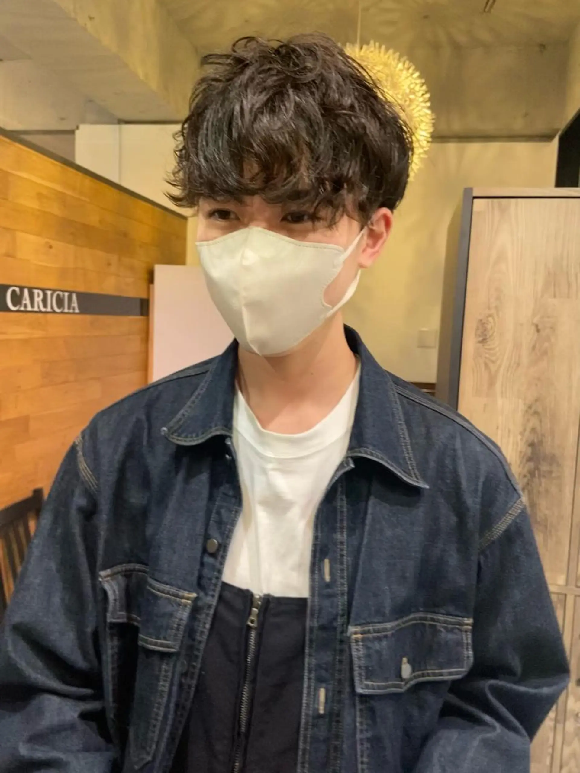 ショート パーマ メンズ 田中 あやなのヘアスタイル