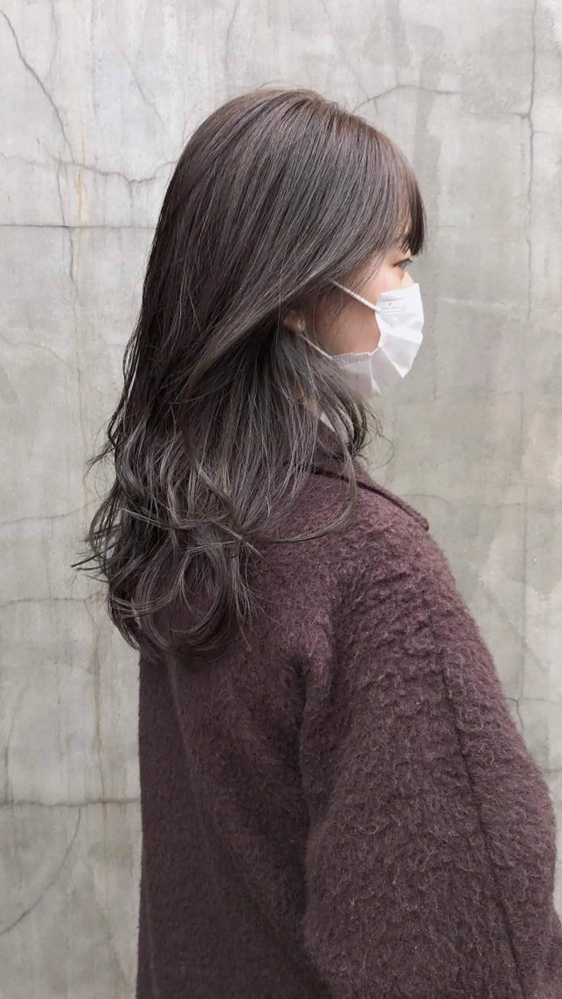 セミロング カラー カット ヘアカラー トリートメント 🦋透明感カラー /ケアブリーチ🦋のヘアスタイル