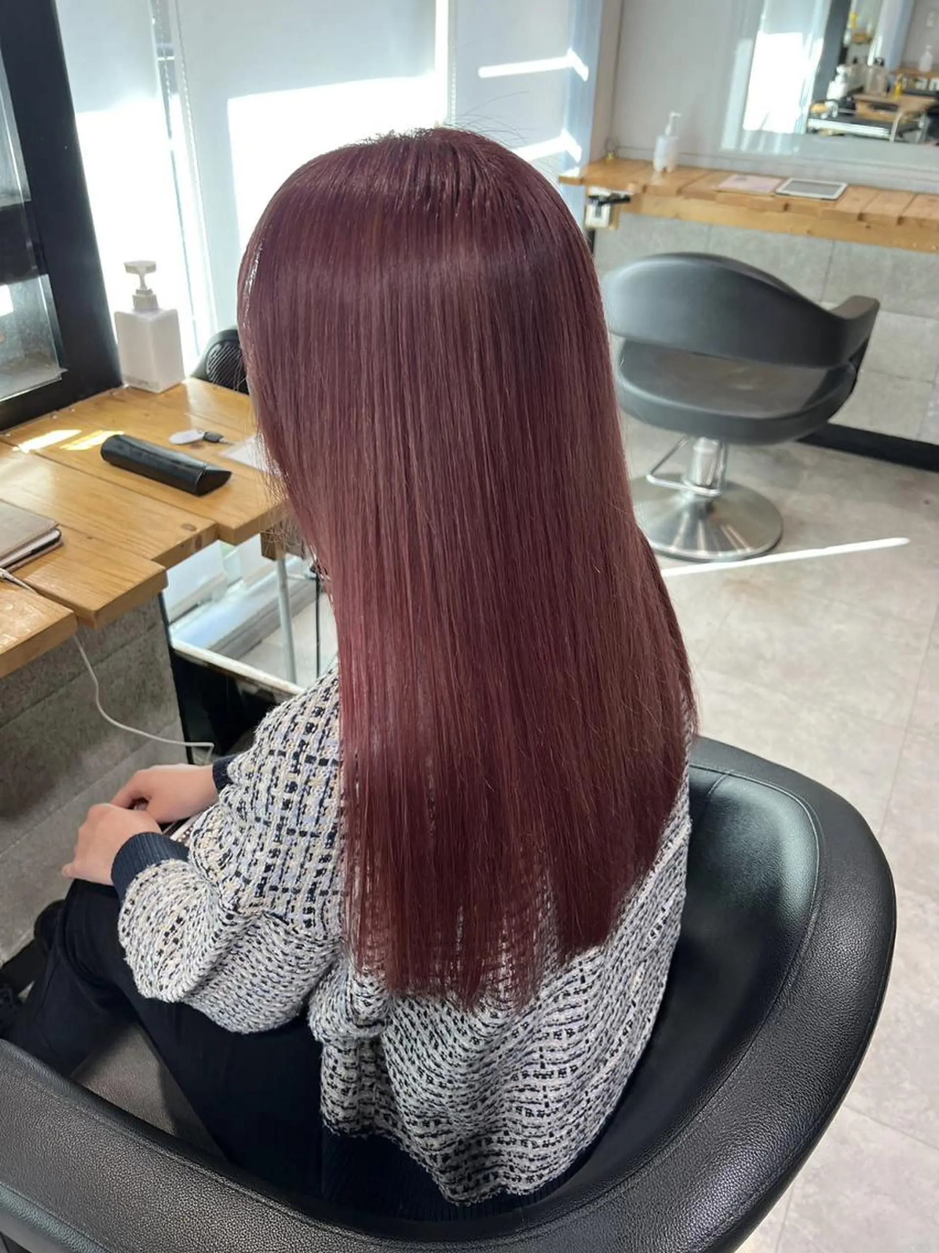 カラー ロング ヘアカラー 韓国アイドル🤍ブリ ーチカラー🤍わかなのヘアスタイル