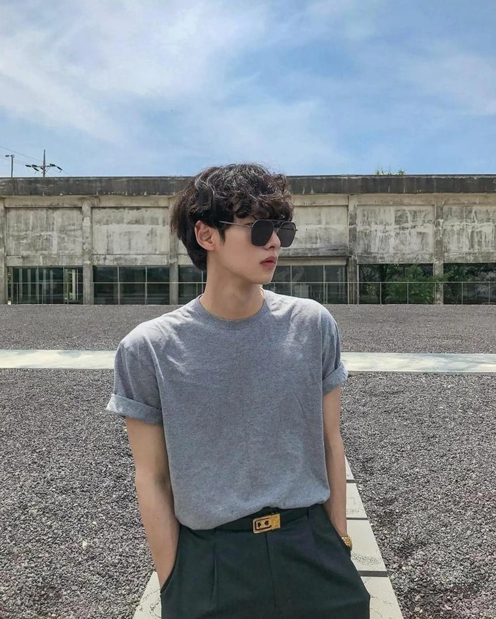 ショート パーマ メンズ カット パーマ トリートメント The Apartment of Solon Citta所属・船橋🔸髪質改善 🔸艶髪カラー/蓮のヘアスタイル