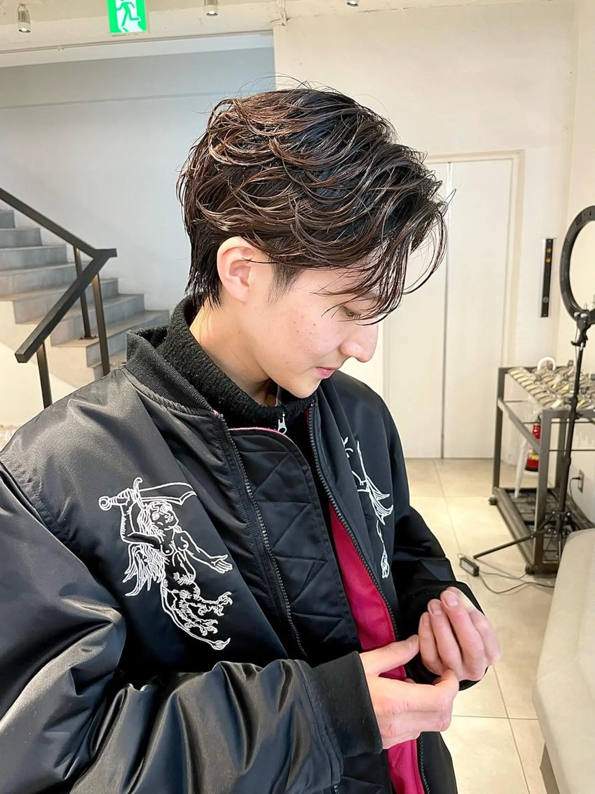 ショート パーマ メンズ カット 🇰🇷カルマパーマ kaito🇰🇷のヘアスタイル