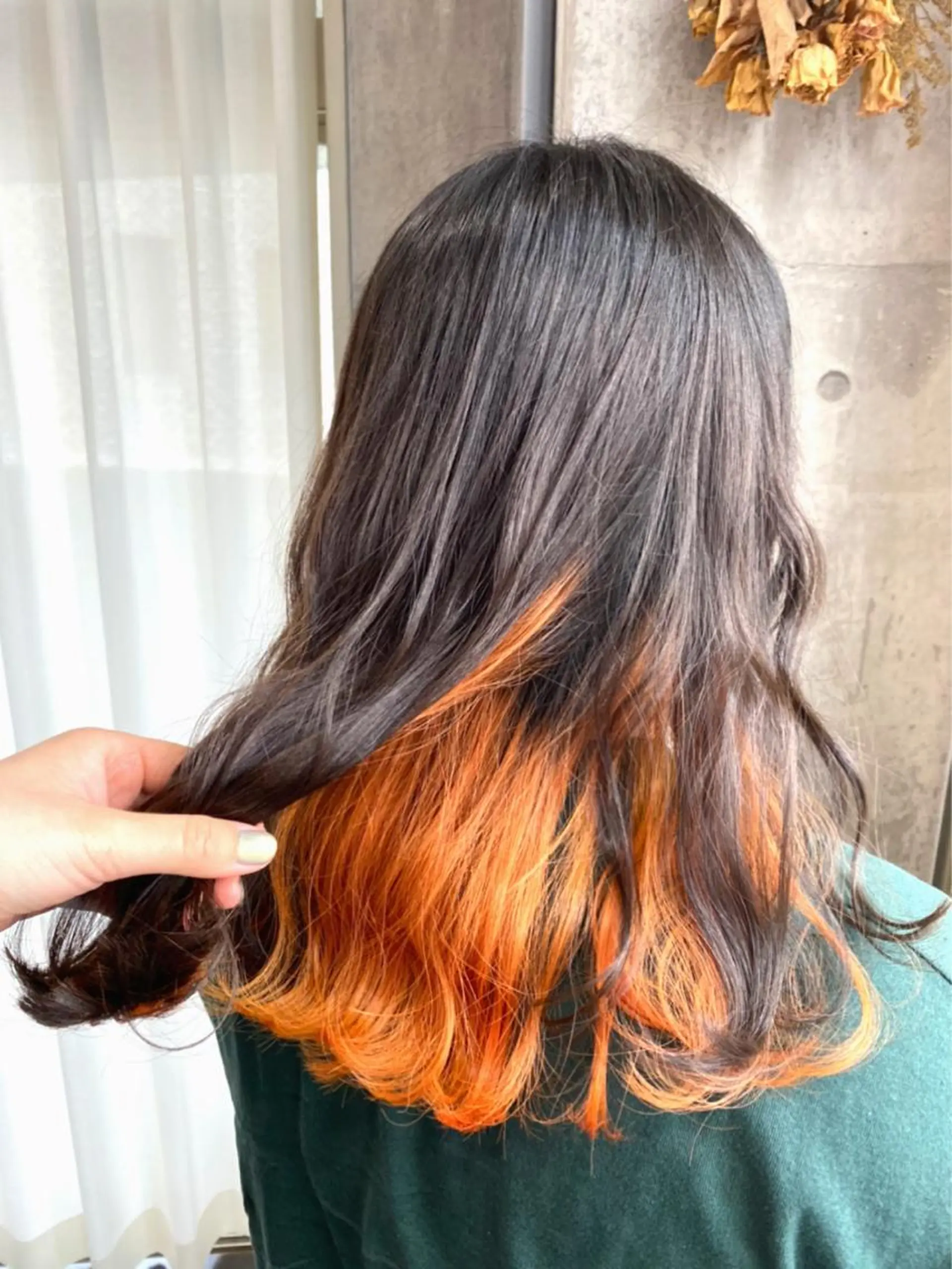 セミロング カラー ヘアカラー トリートメント 髪質改善💓艶髪💓 暖色💗加藤あゆみのヘアスタイル