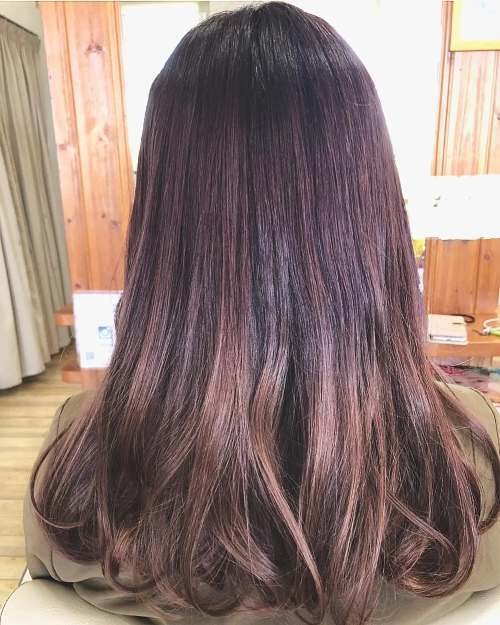 ロング カラー グラデーションカラー パープルカラー Snaly カラー特化ページのヘアスタイル