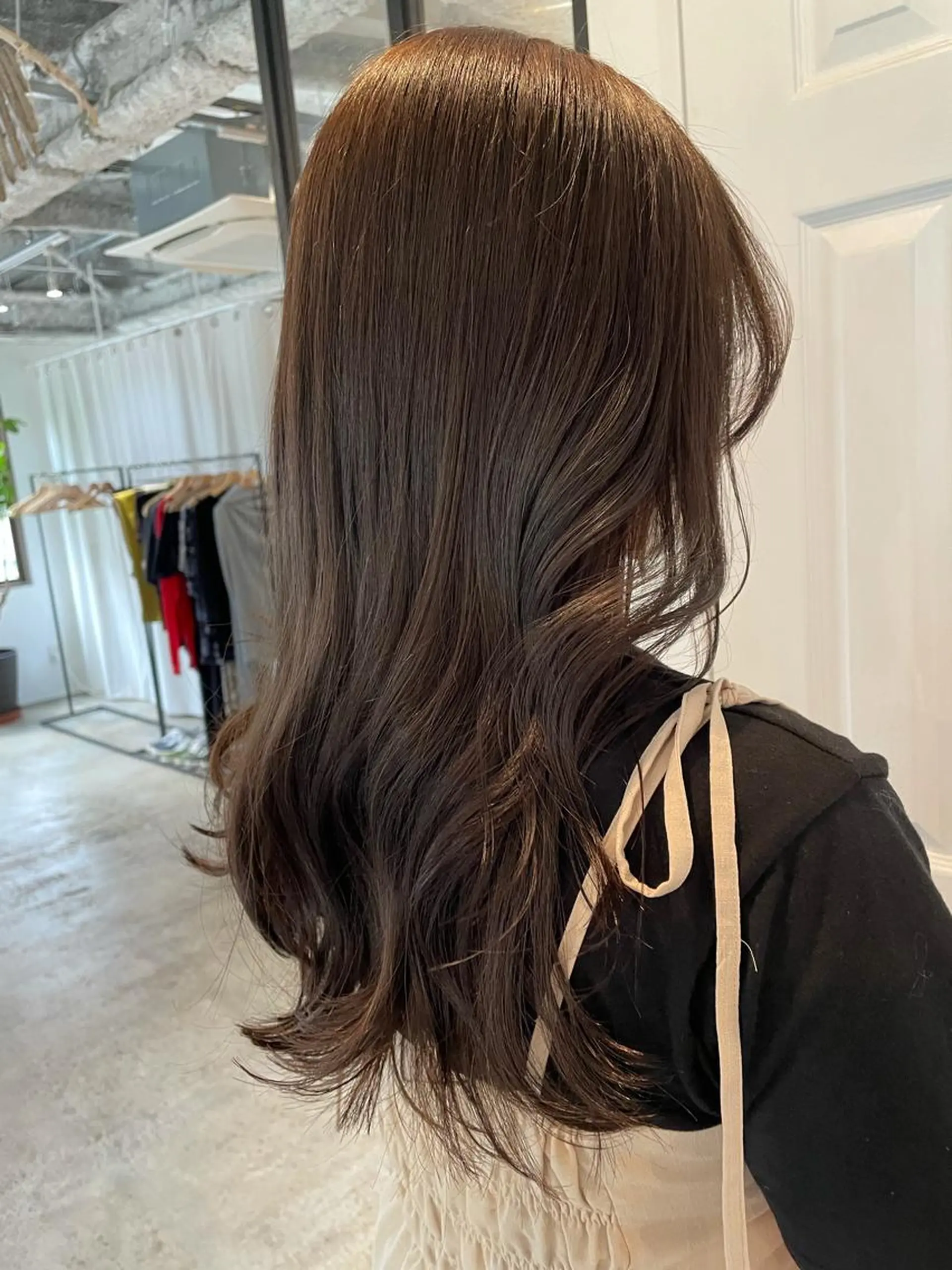 セミロング カラー アッシュ ブリーチ ラベンダーカラー ラベンダーアッシュ ブリーチなしカラー カット 縮毛矯正 中目黒🌼 🌼ハナのヘアスタイル