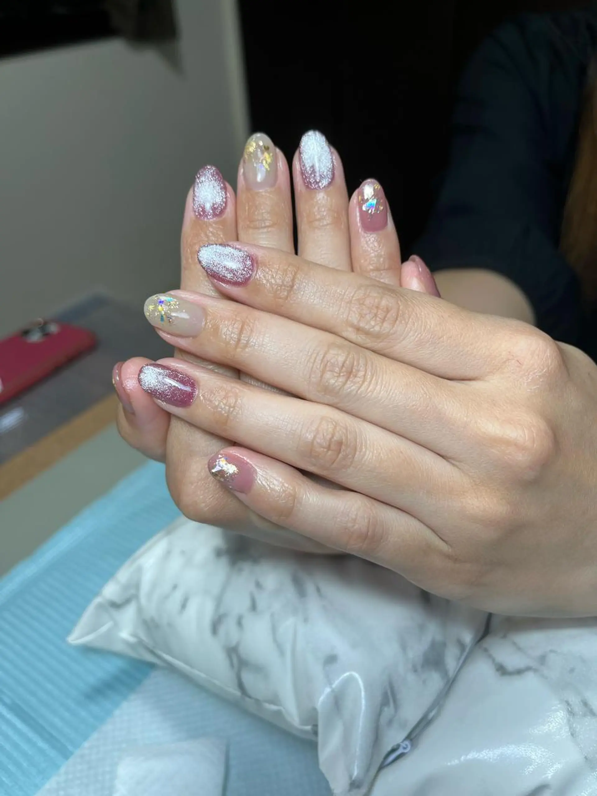 セミロング aki_orenge nailのネイルデザイン