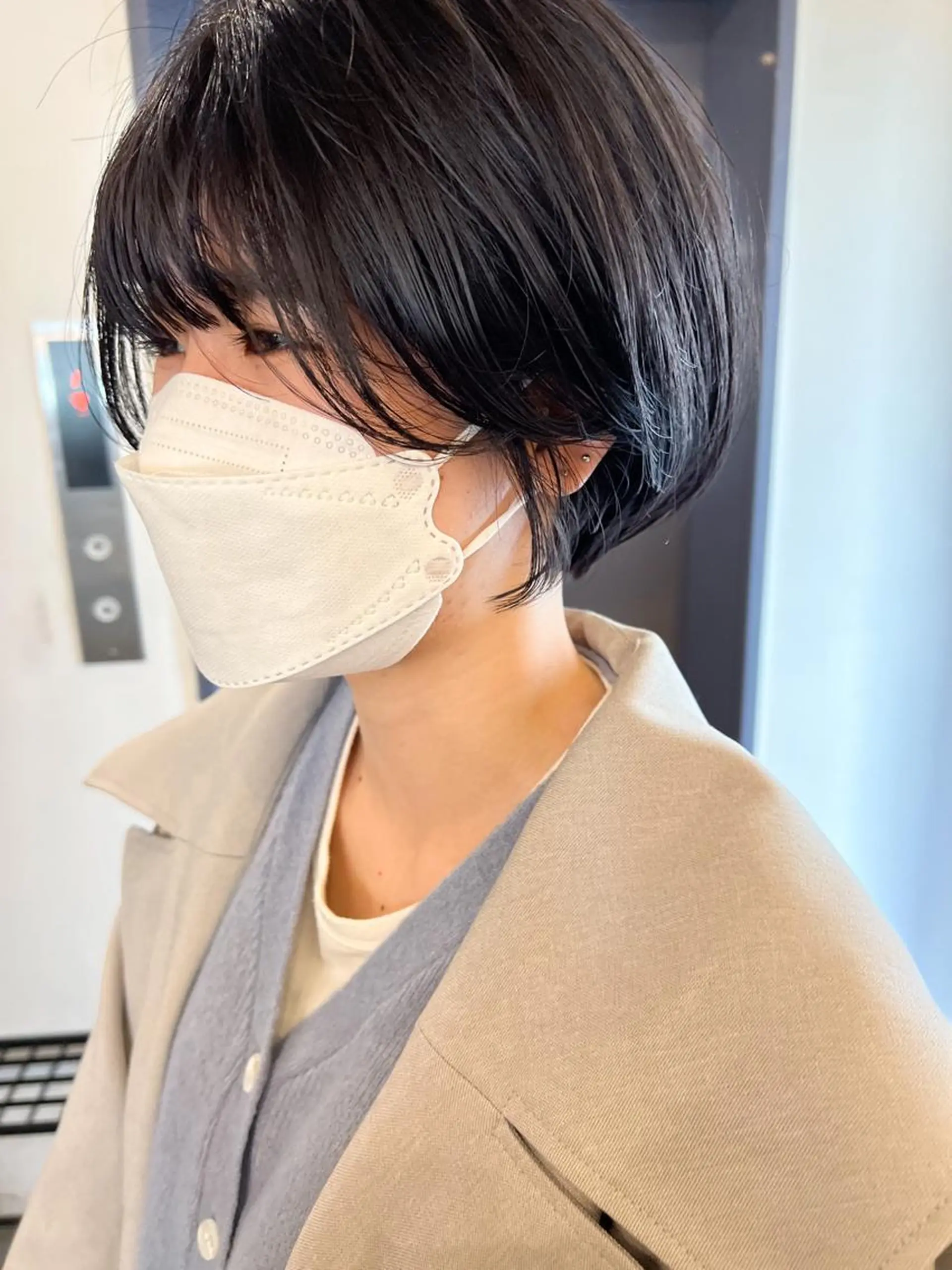 ショート カラー ショートボブ ボブ ショートヘア レイヤーカット/ 火ノ見🪡のヘアスタイル