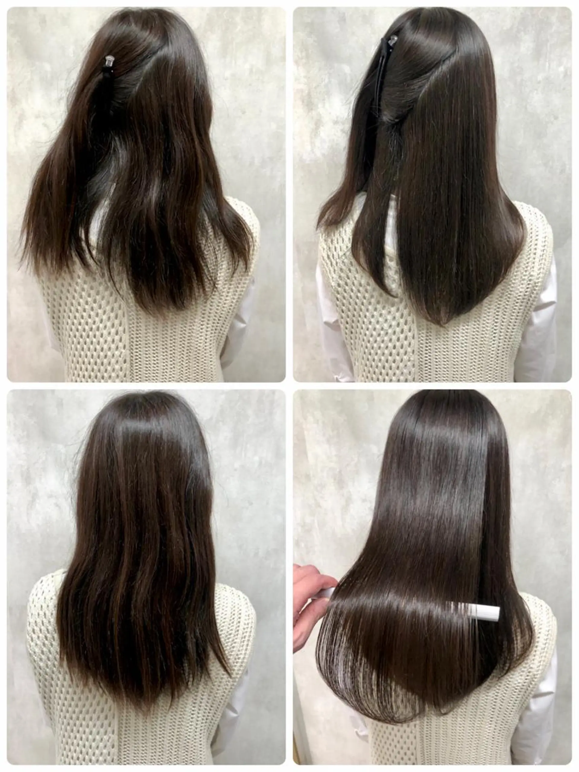 セミロング カット 縮毛矯正 トリートメント ⚠️美容室迷子⚠️ 谷口にお任せ😊のヘアスタイル