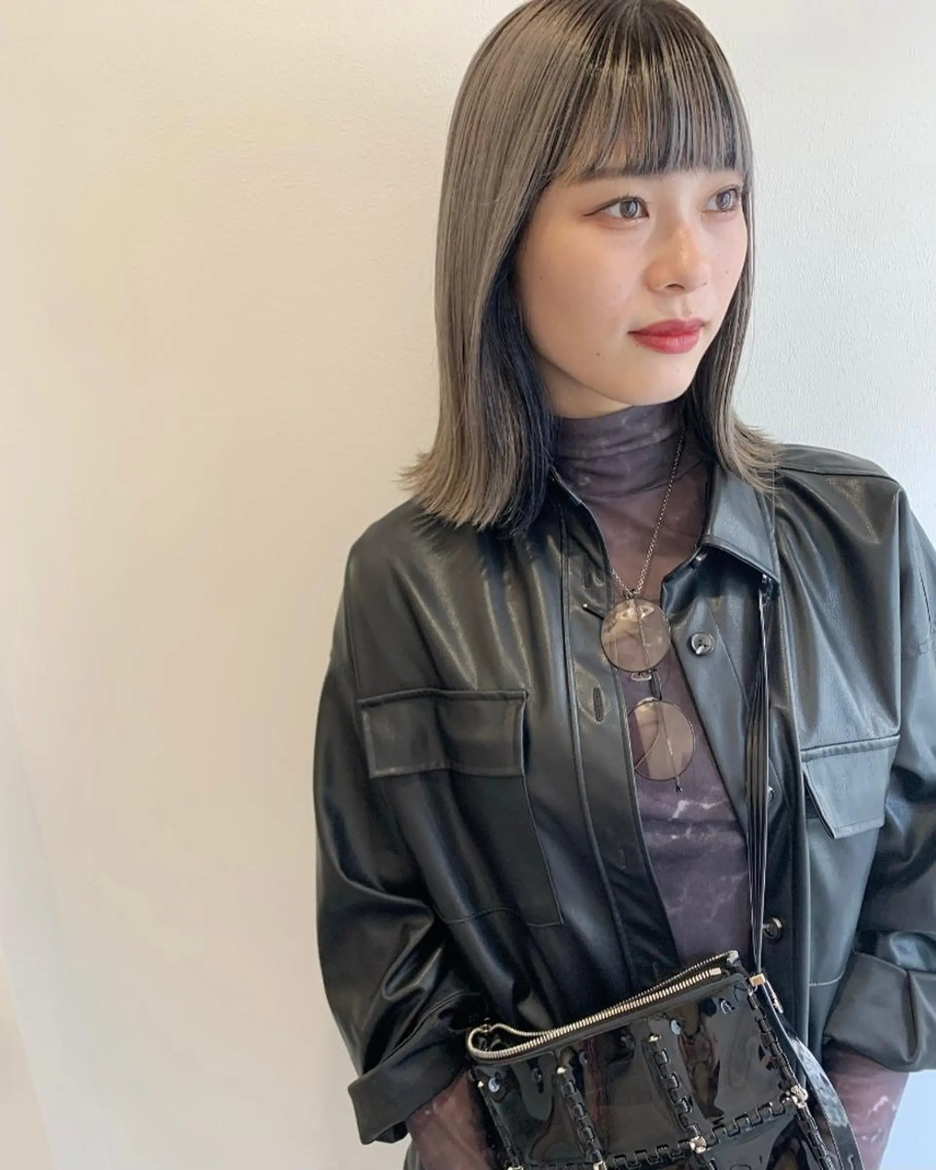 ミディアム カラー MARU パーマ/レイヤーのヘアスタイル