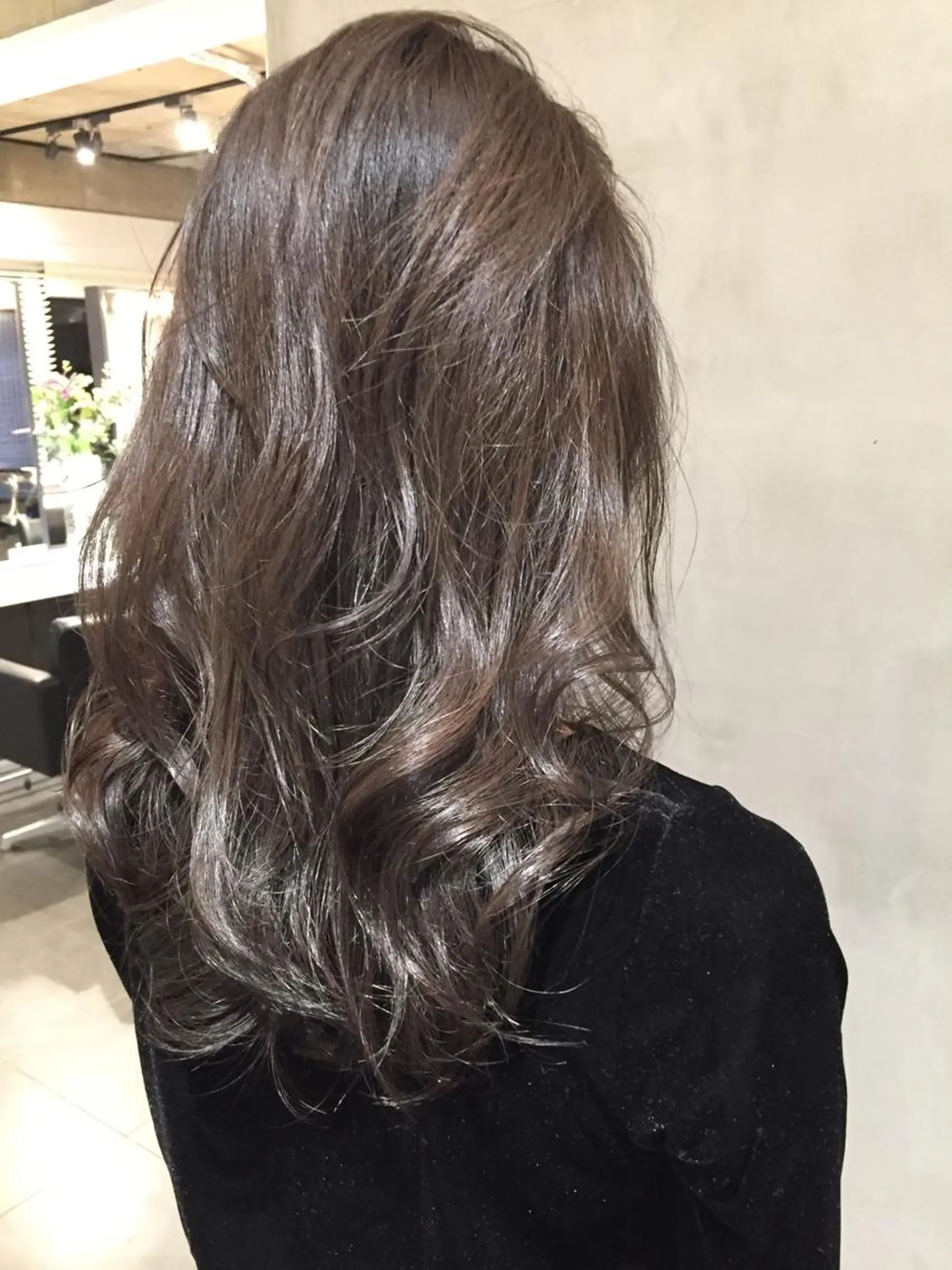 ミディアム カラー ブルーカラー 大西 直人のヘアスタイル