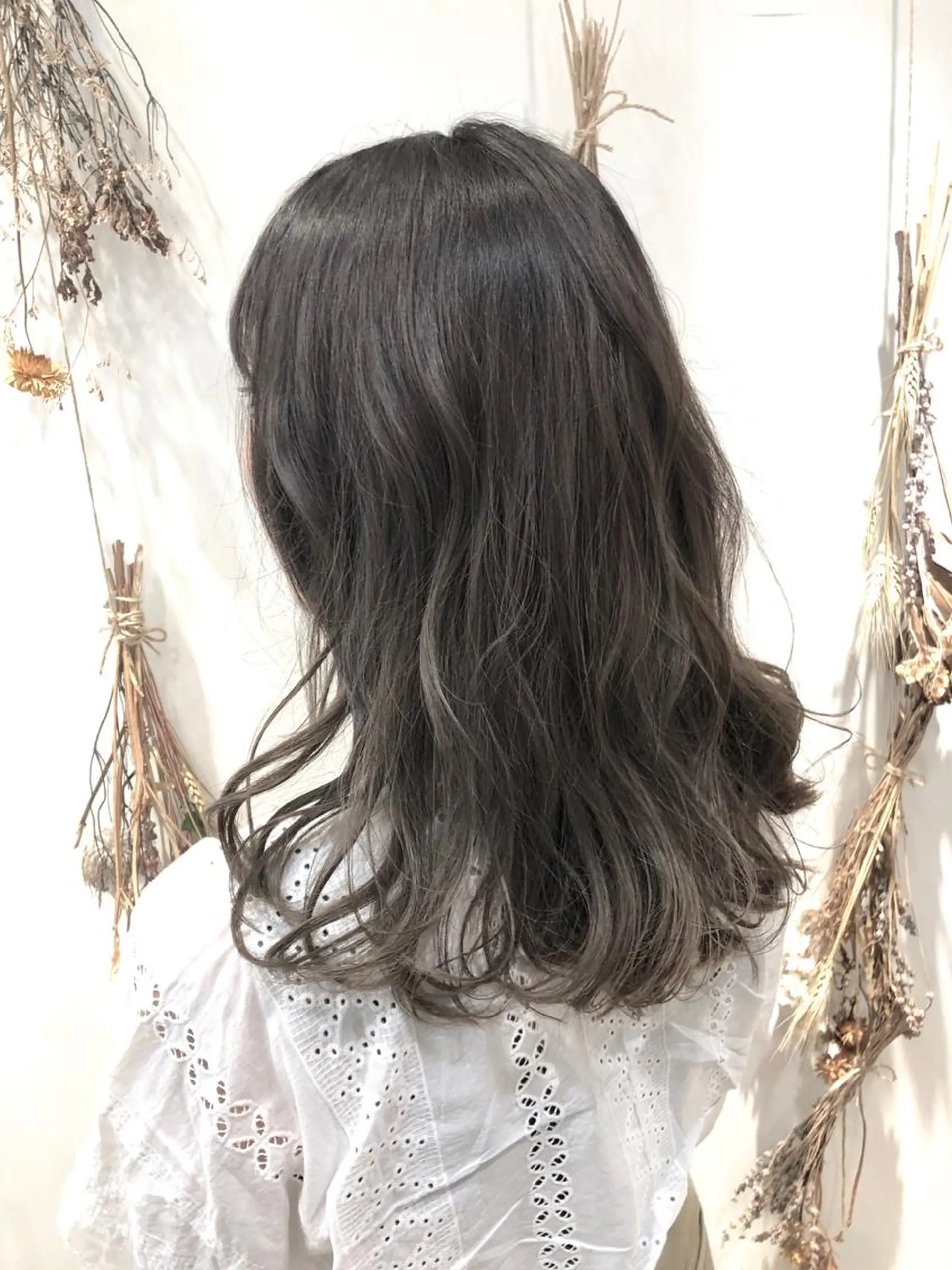 セミロング カラー ヘアアレンジ グレージュ メンズパーマ特化/ メッシュ/薫/店長のヘアスタイル