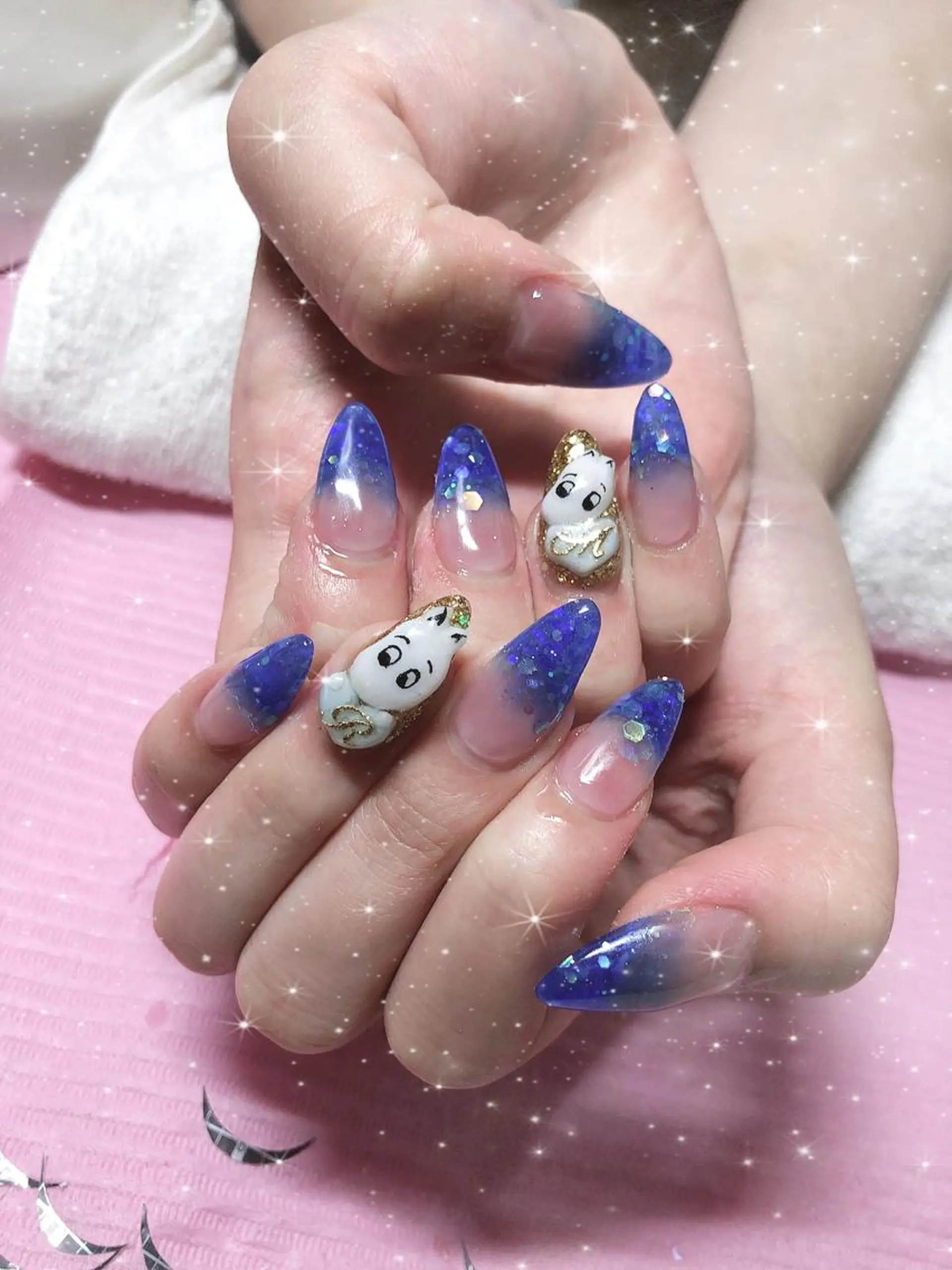 ミディアム ネイル ハンドネイル 《LB》ラブリエ Nail&eyeのマツエク・マツパデザイン