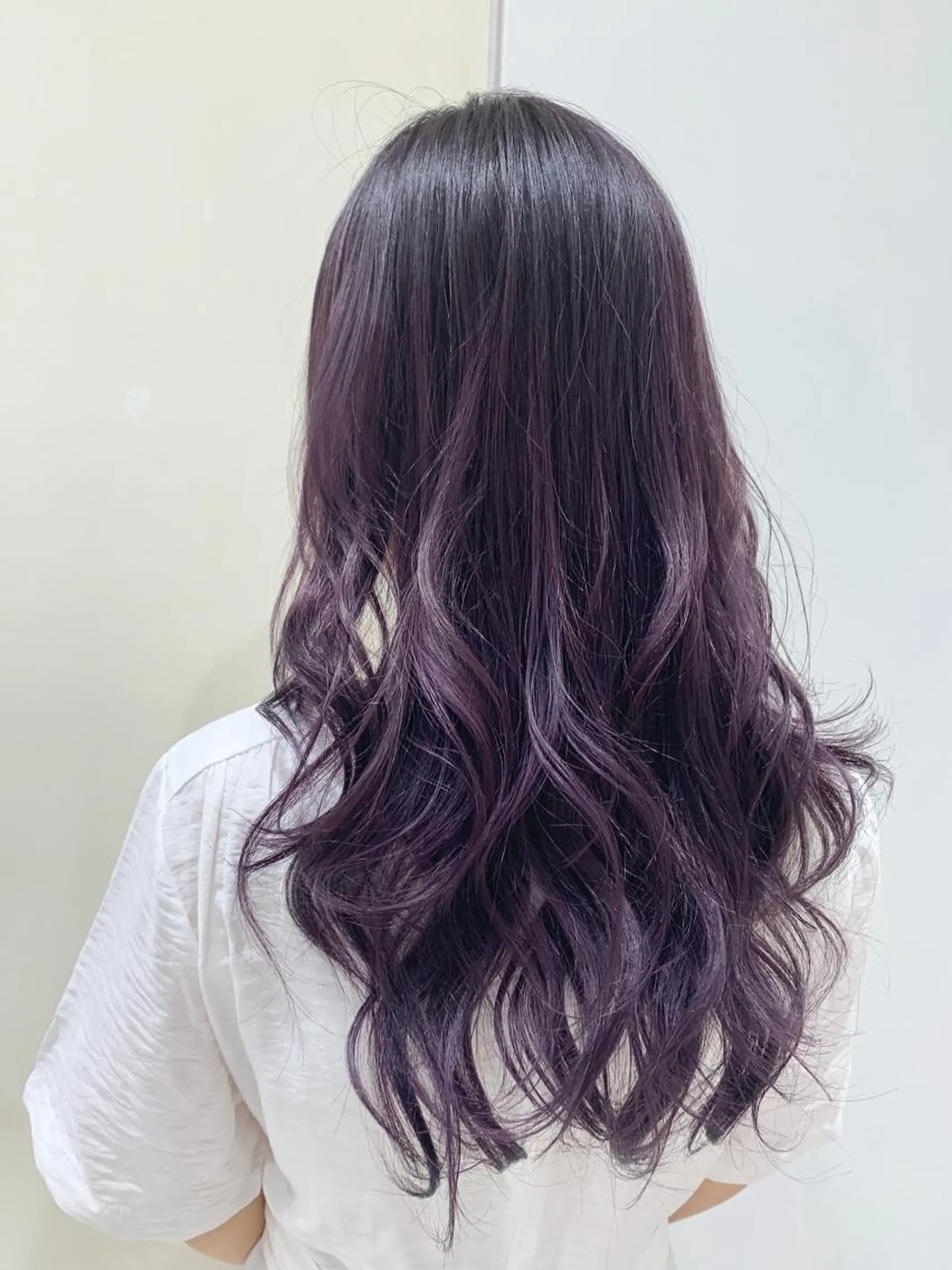 ロング カラー ブリーチ ケアブリーチ ラベンダーカラー トリートメント カット ヘアカラー トリートメント インナーエクステ渋谷 🦋KAJIのヘアスタイル