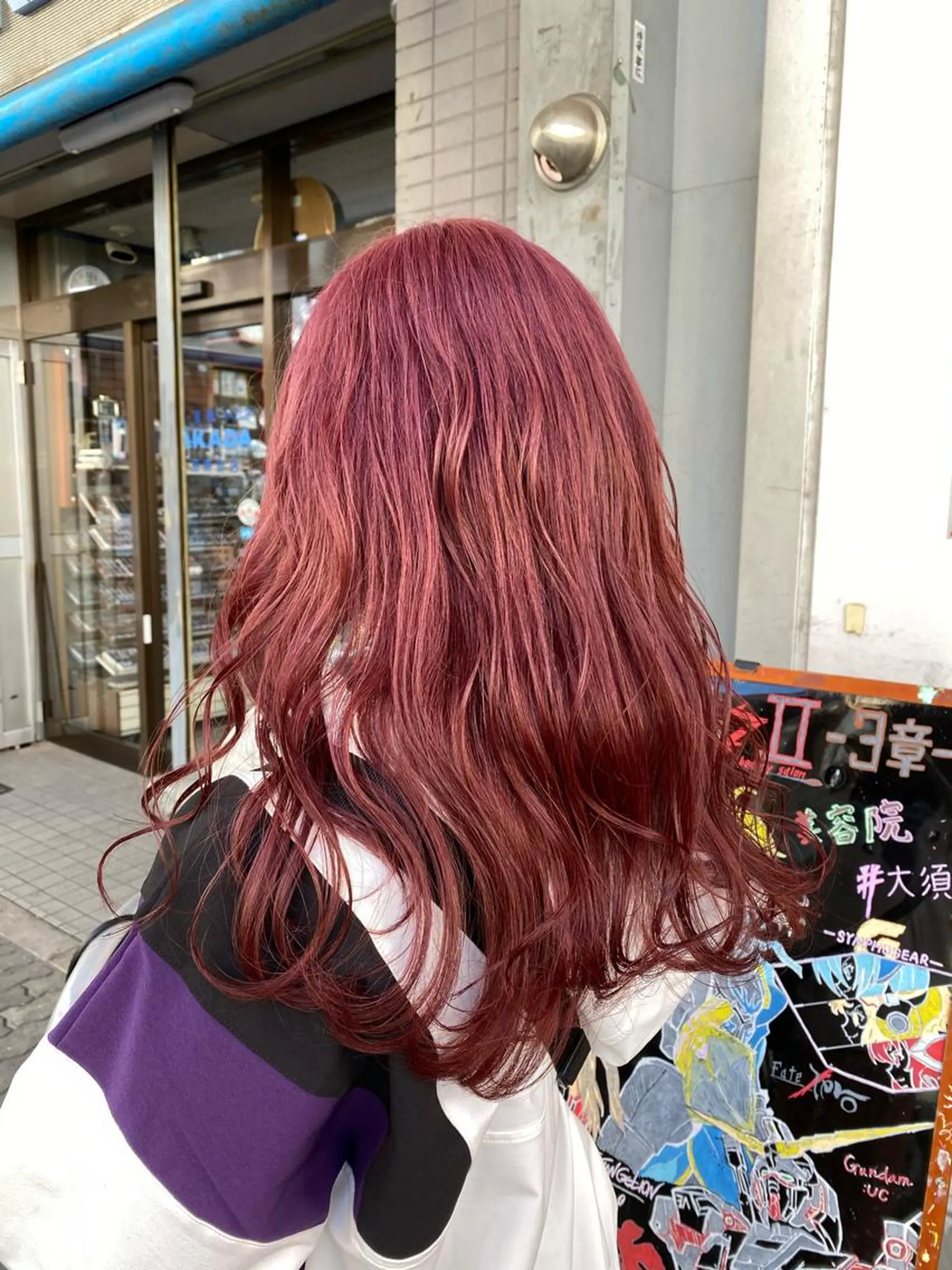 セミロング ヘアカラー ゆぴ☾‪/推しカラー /ハイトーンのヘアスタイル