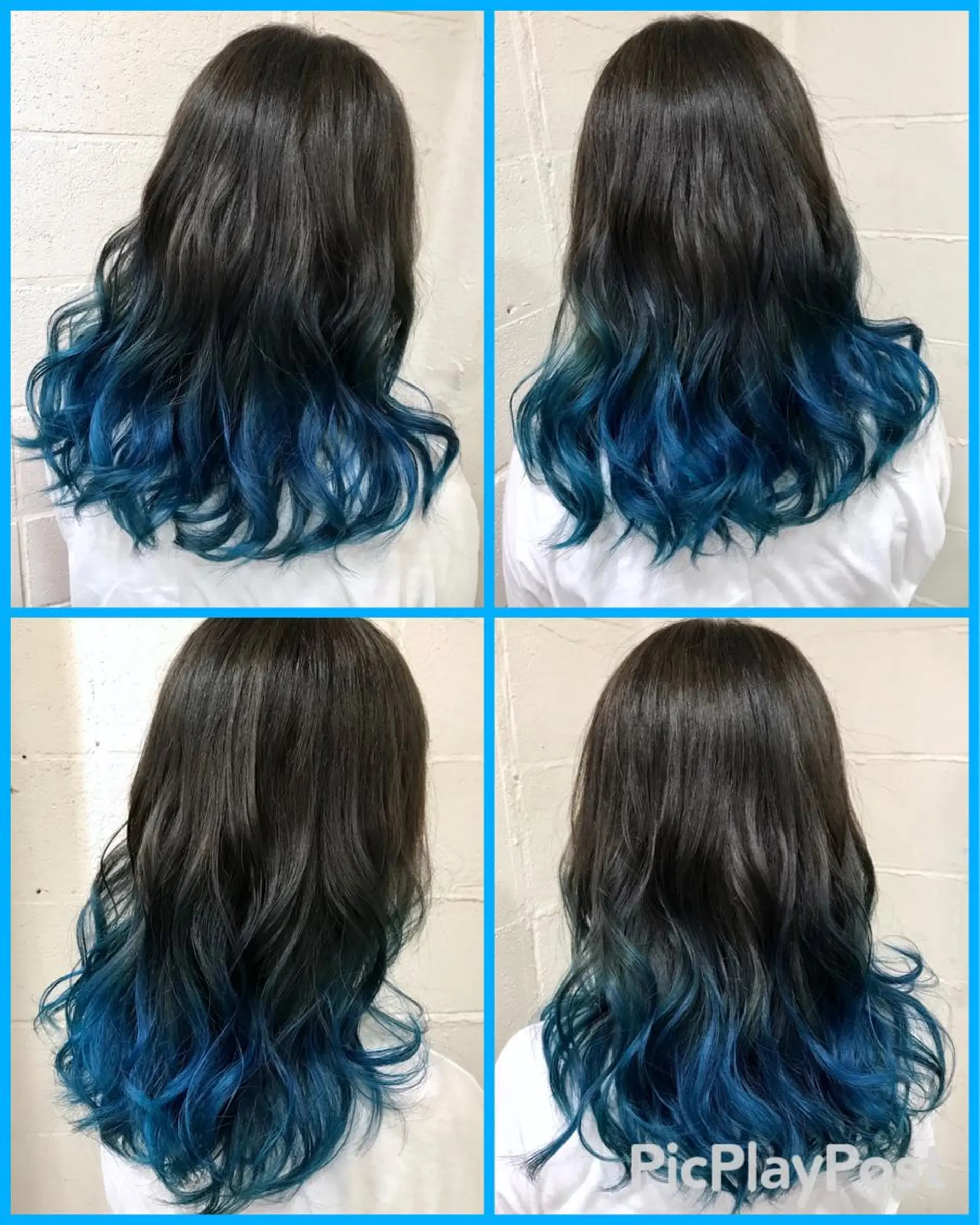 セミロング カラー ササ キのヘアスタイル