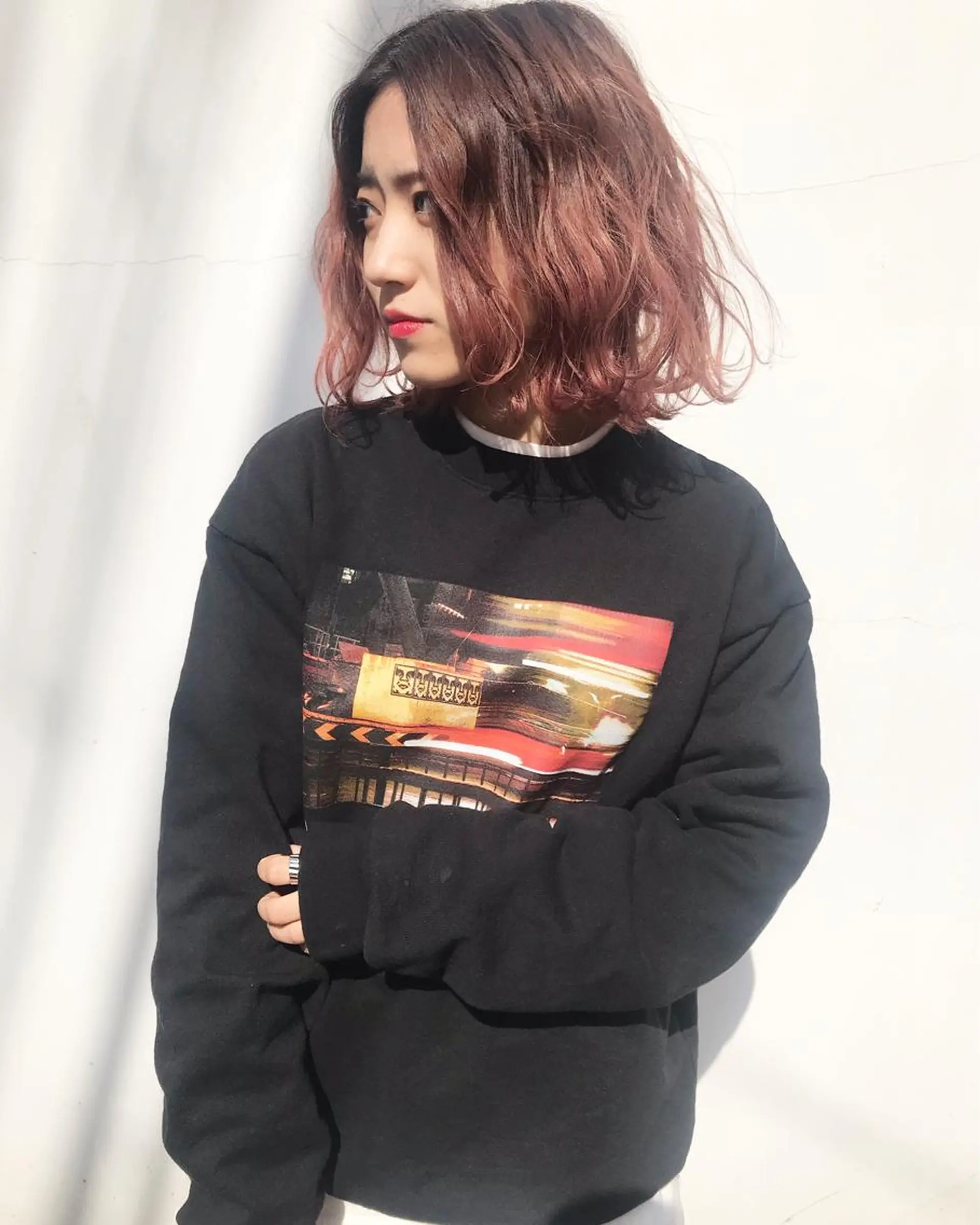 ミディアム カラー 🧡色落ちまで2度綺 麗なカラー🧡ヨシキのヘアスタイル