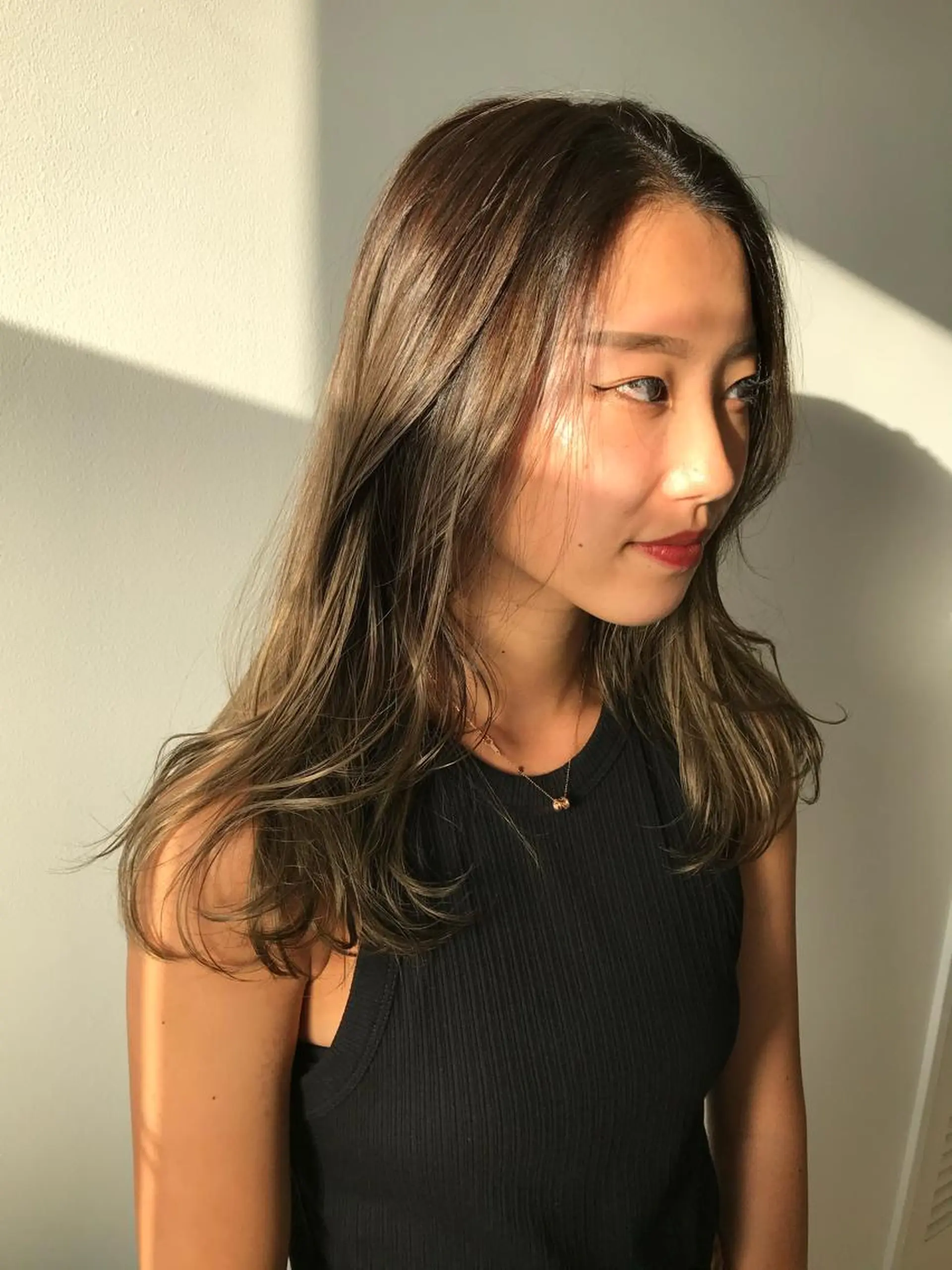 カラー ベージュカラー nono/パーマ /顔まわりカット🐈のヘアスタイル