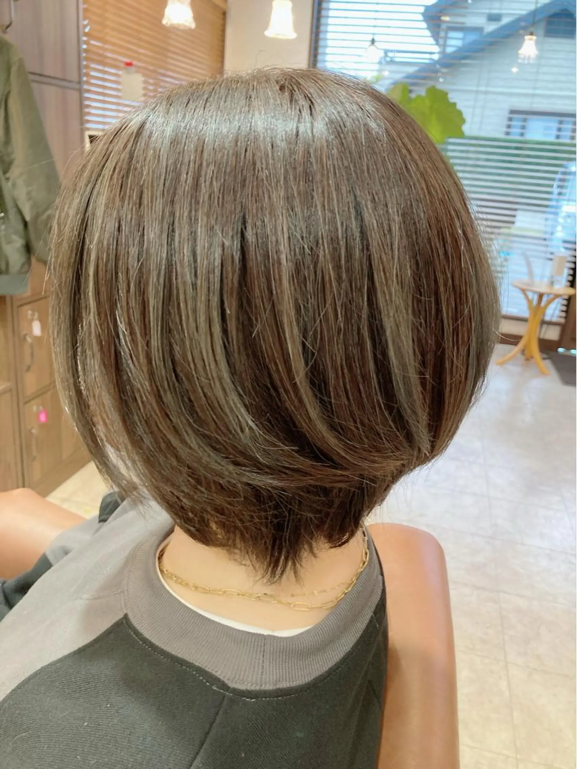 ショート カラー グレージュ fossette hair&eyeのマツエク・マツパデザイン