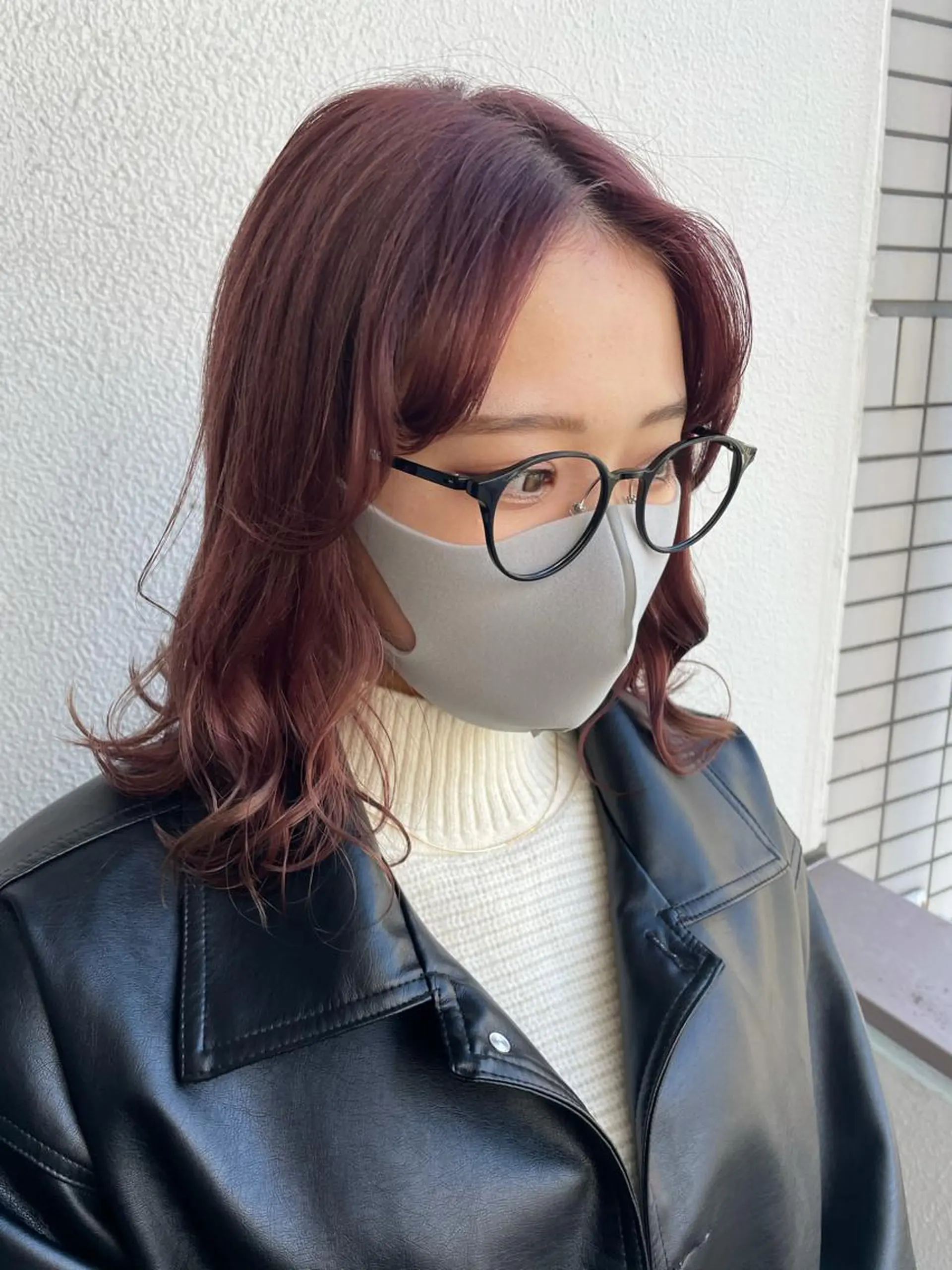 ミディアム カラー パーマ ヘアアレンジ メンズ キッズ ネイル マツエク・マツパ 透明感カラー・レイヤ ー🎀amika🎀のヘアスタイル