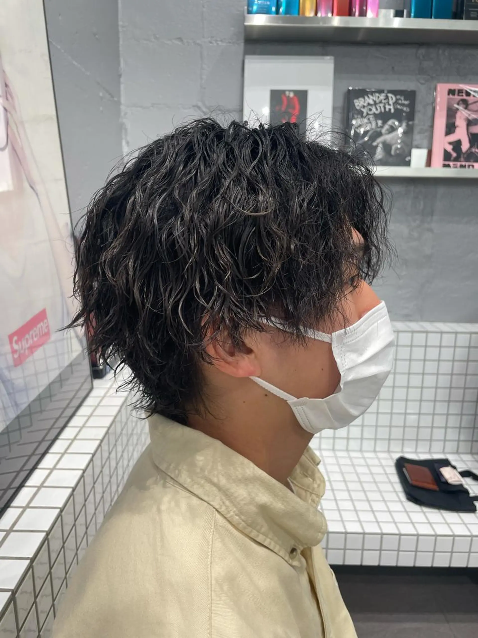 ショート カラー パーマ メンズ メンズパーマ ツイストスパイラルパーマ スパイラルパーマ 🔥メンズカラー🔥 セヤシュウヘイのヘアスタイル