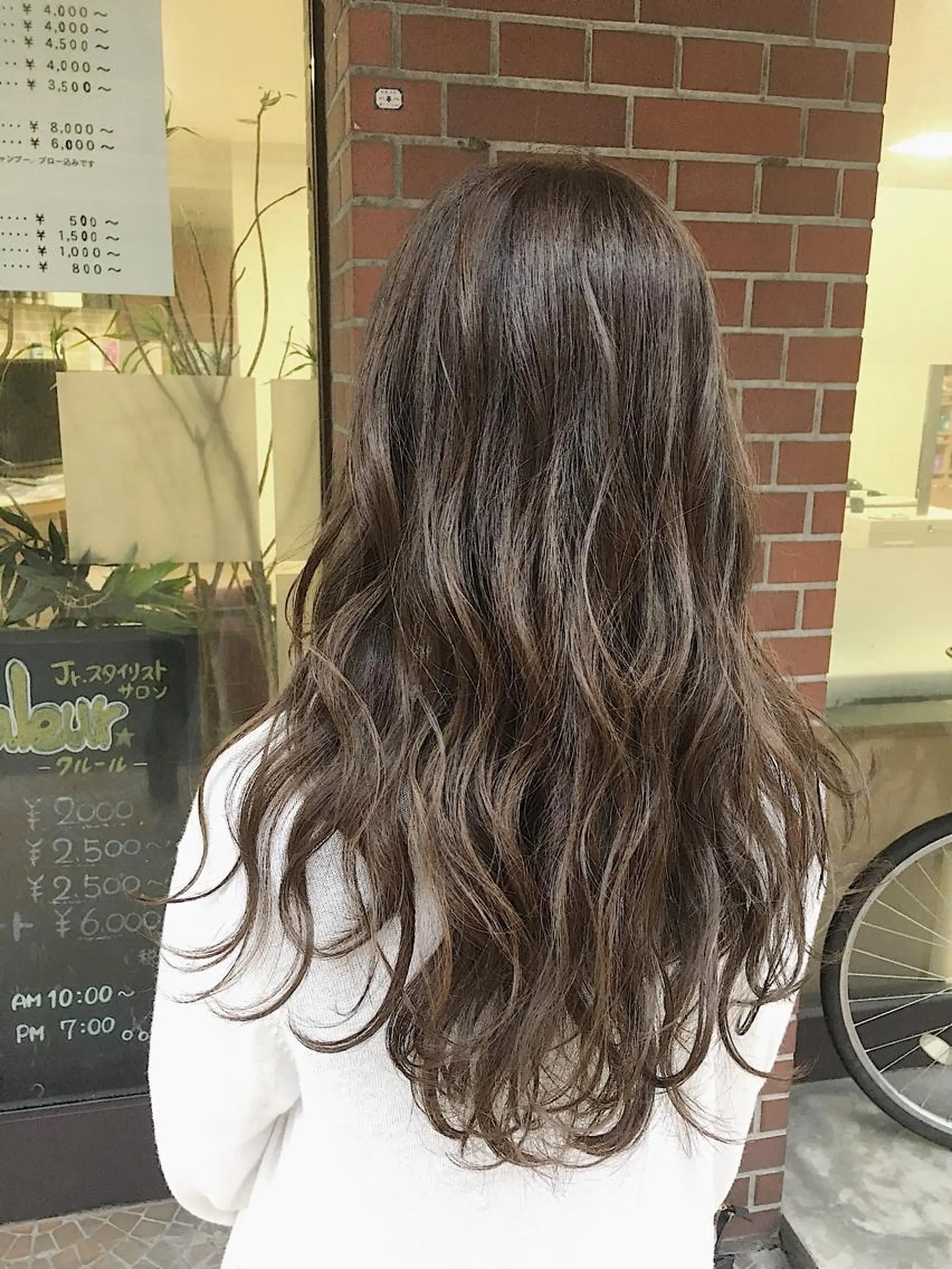 ロング カラー アッシュ ベージュカラー ノンダメージ髪質改善 カラー💎/KURAのヘアスタイル