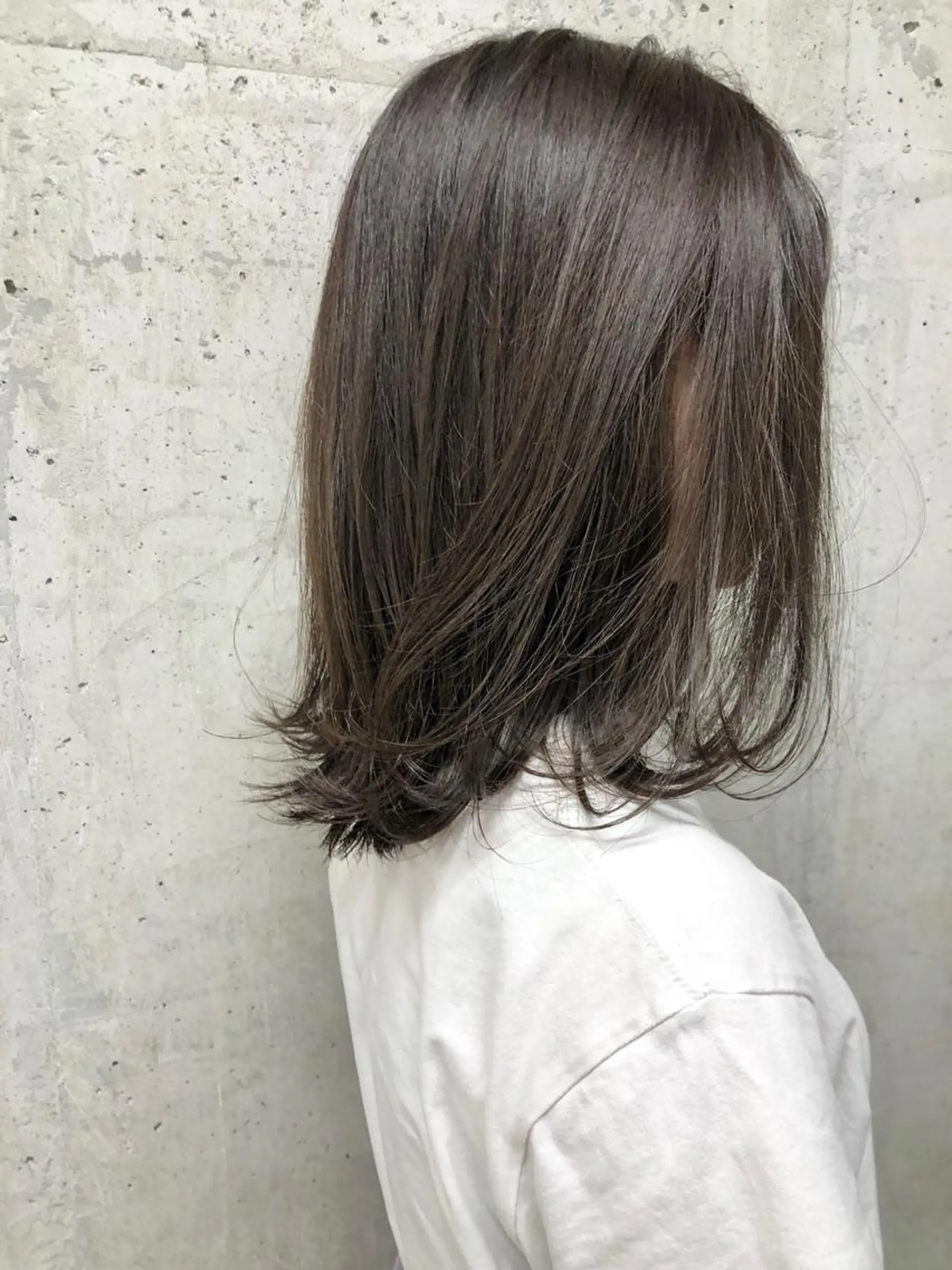 カラー アッシュ アッシュブラウン ブラウンカラー カット ヘアカラー トリートメント レイヤー/ボブ/ 顔周り/yukinaのヘアスタイル