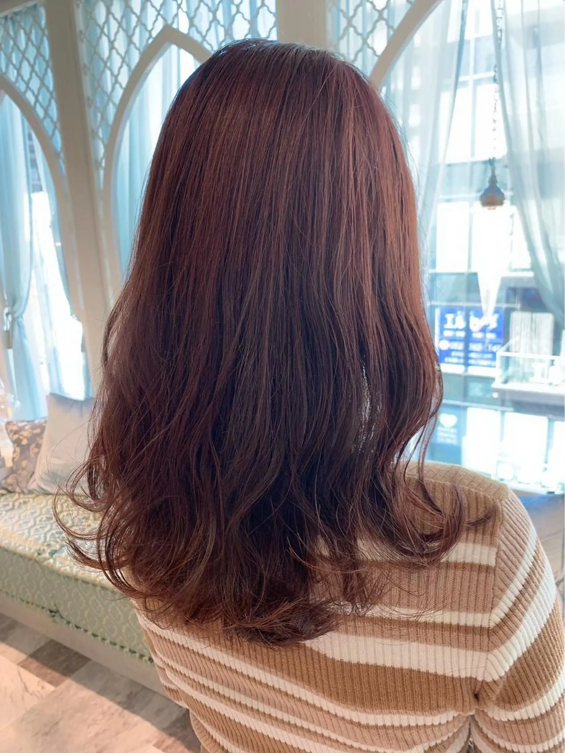 カラー ブリーチなし 透明感カラー/艶髪のヘアスタイル