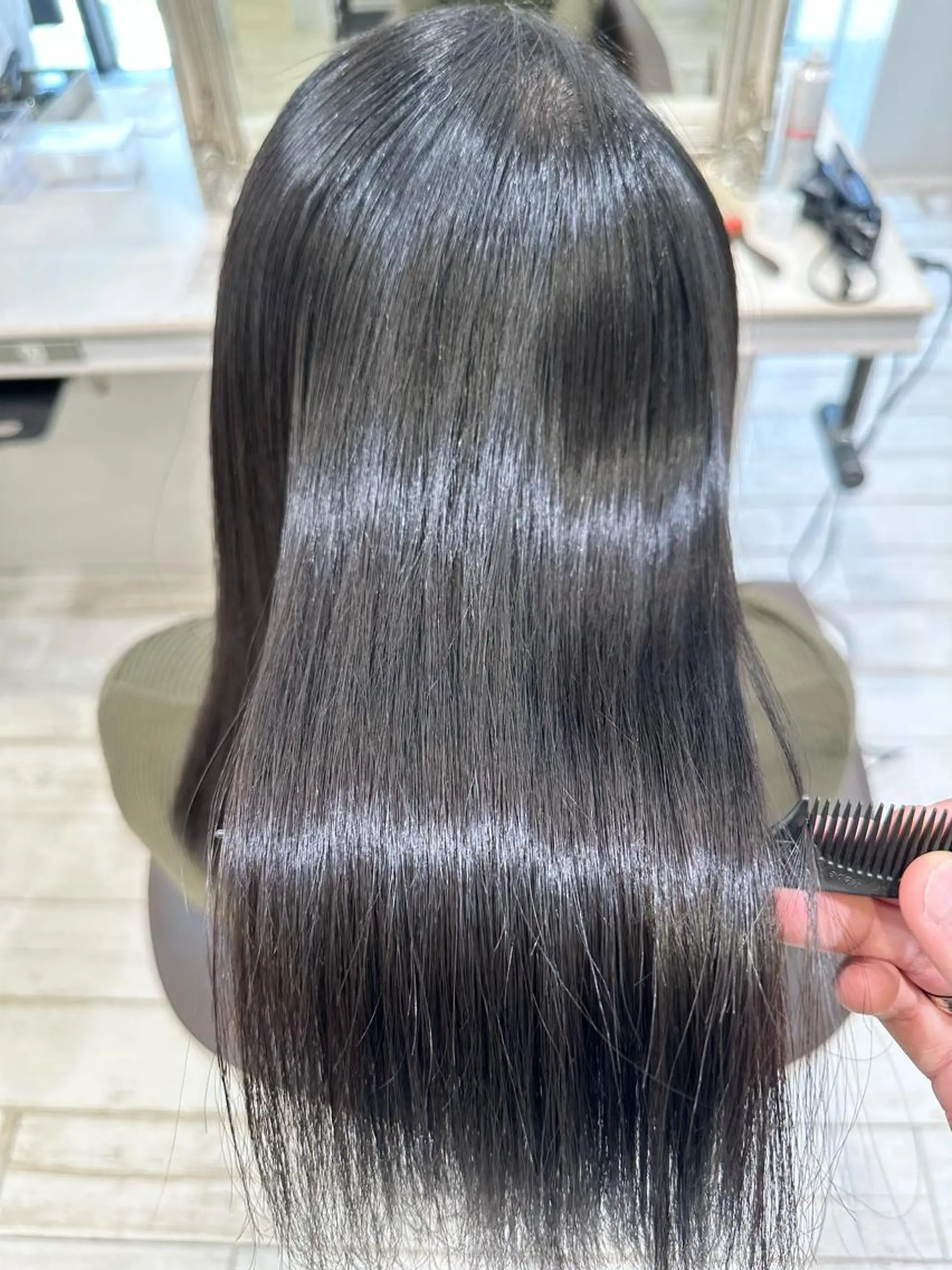 セミロング 縮毛矯正専門 金井佳祐のヘアスタイル