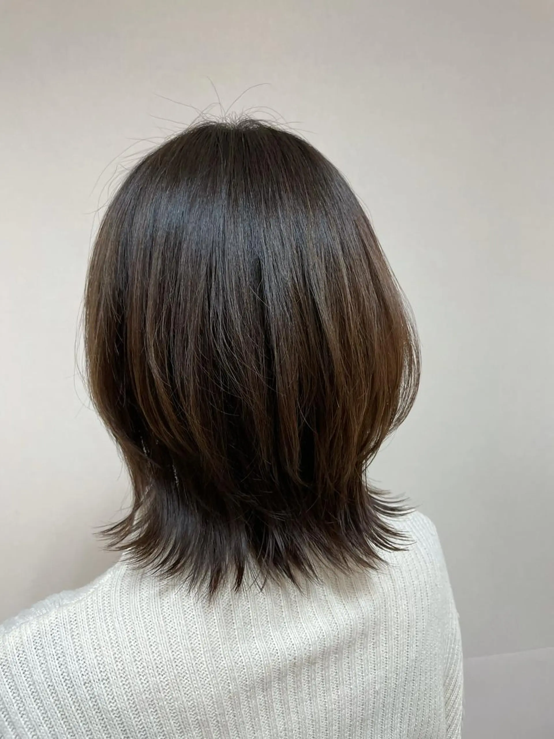 ミディアム カラー ヘアアレンジ カット ヘアカラー トリートメント 【Sweep】おじま のぞみのヘアスタイル