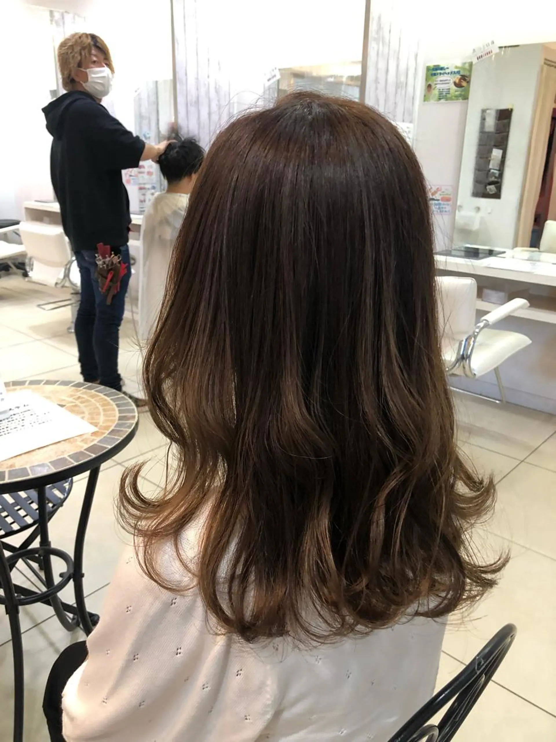 ロング カラー ハイライトカラー ハイライト ヘアカラー 🤎ベージュカラー/ 髪質改善/山岸🤎のヘアスタイル