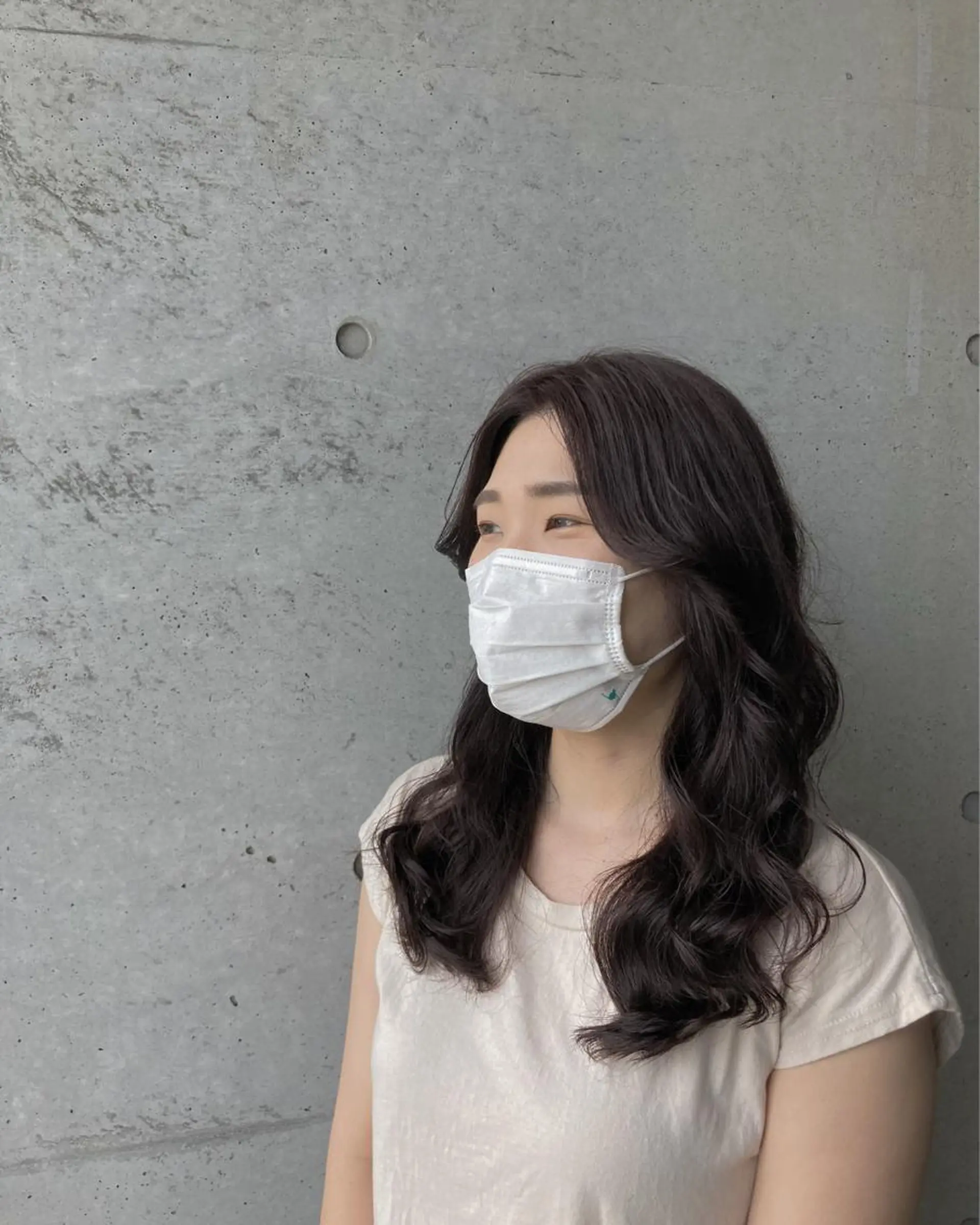 セミロング ヘアカラー トリートメント はまべ です☆のヘアスタイル