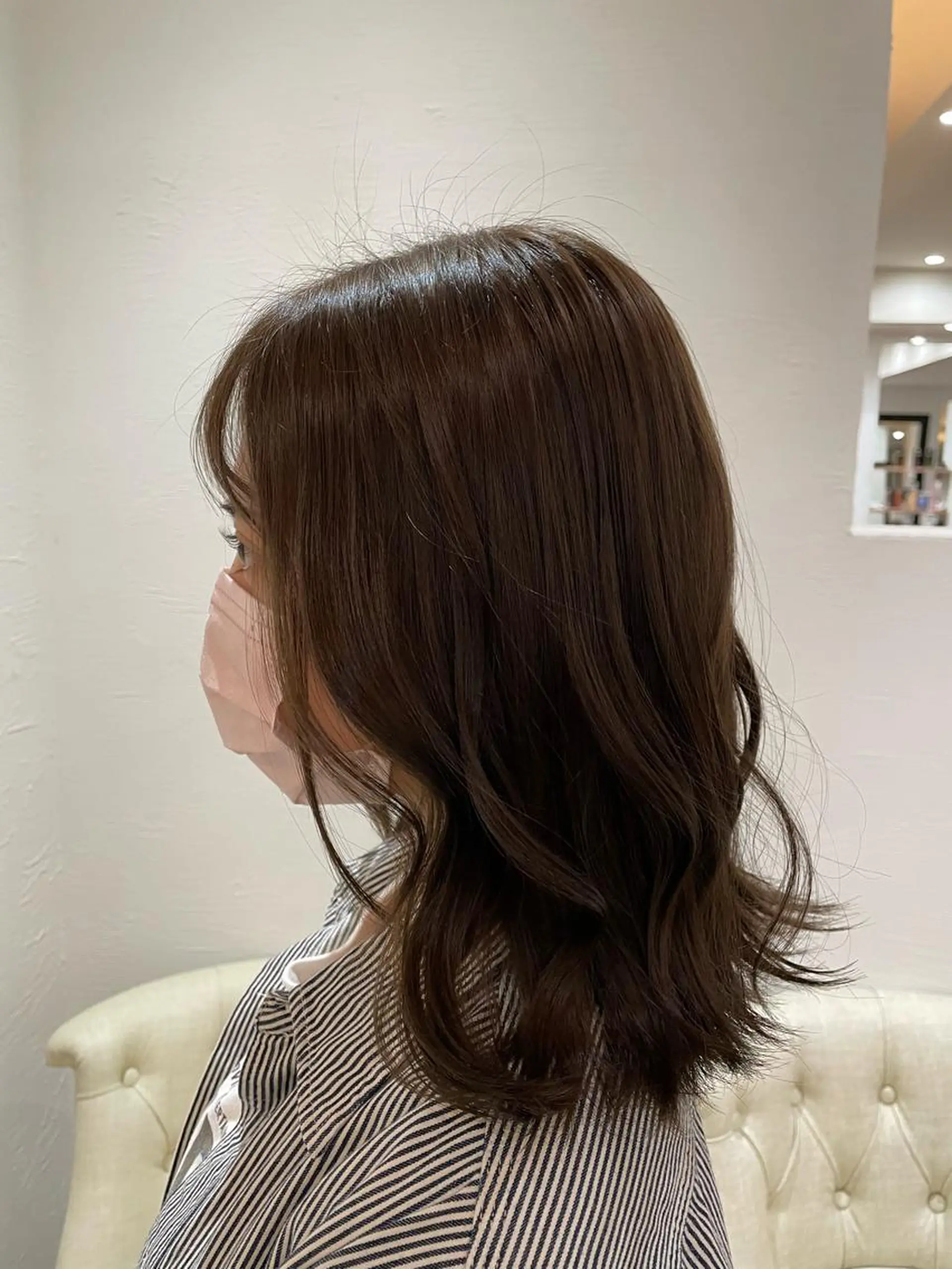 セミロング 守川 七海のヘアスタイル