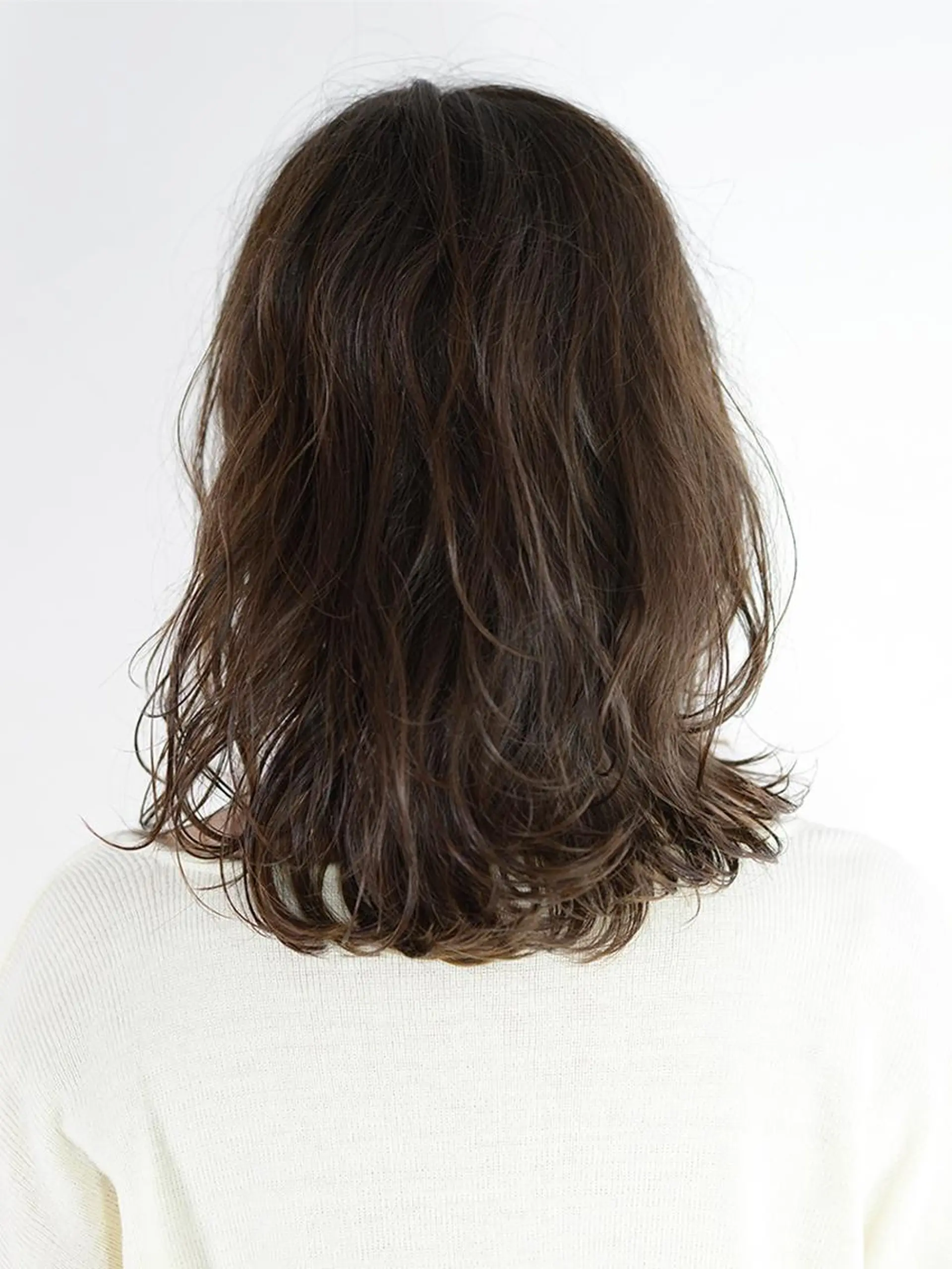 セミロング カラー オーガニックカラー 美髪ヘア 藤田友輝のヘアスタイル