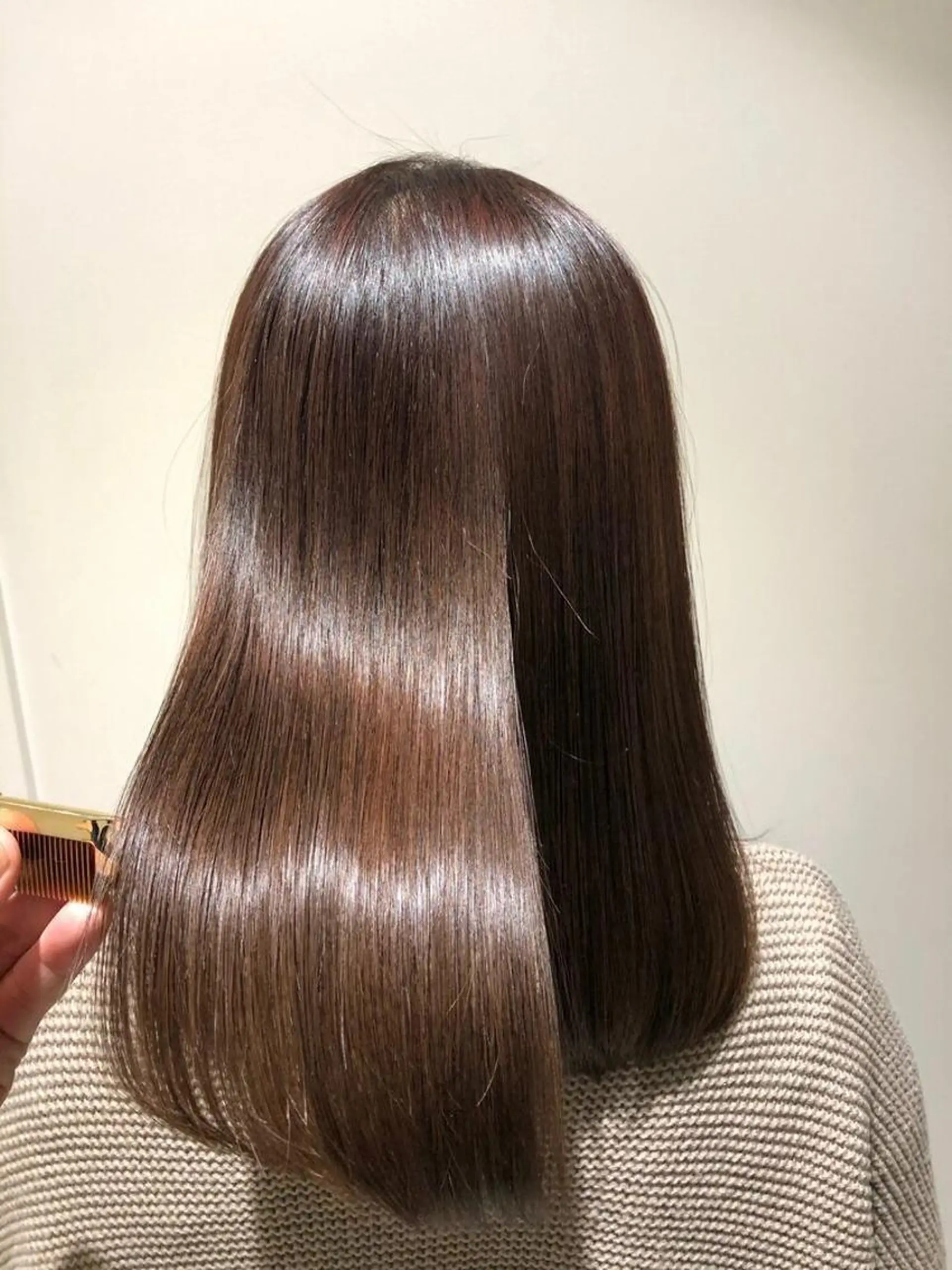 ロング カラー パーマ 髪質改善 カット トリートメント aletta 大森町のヘアスタイル