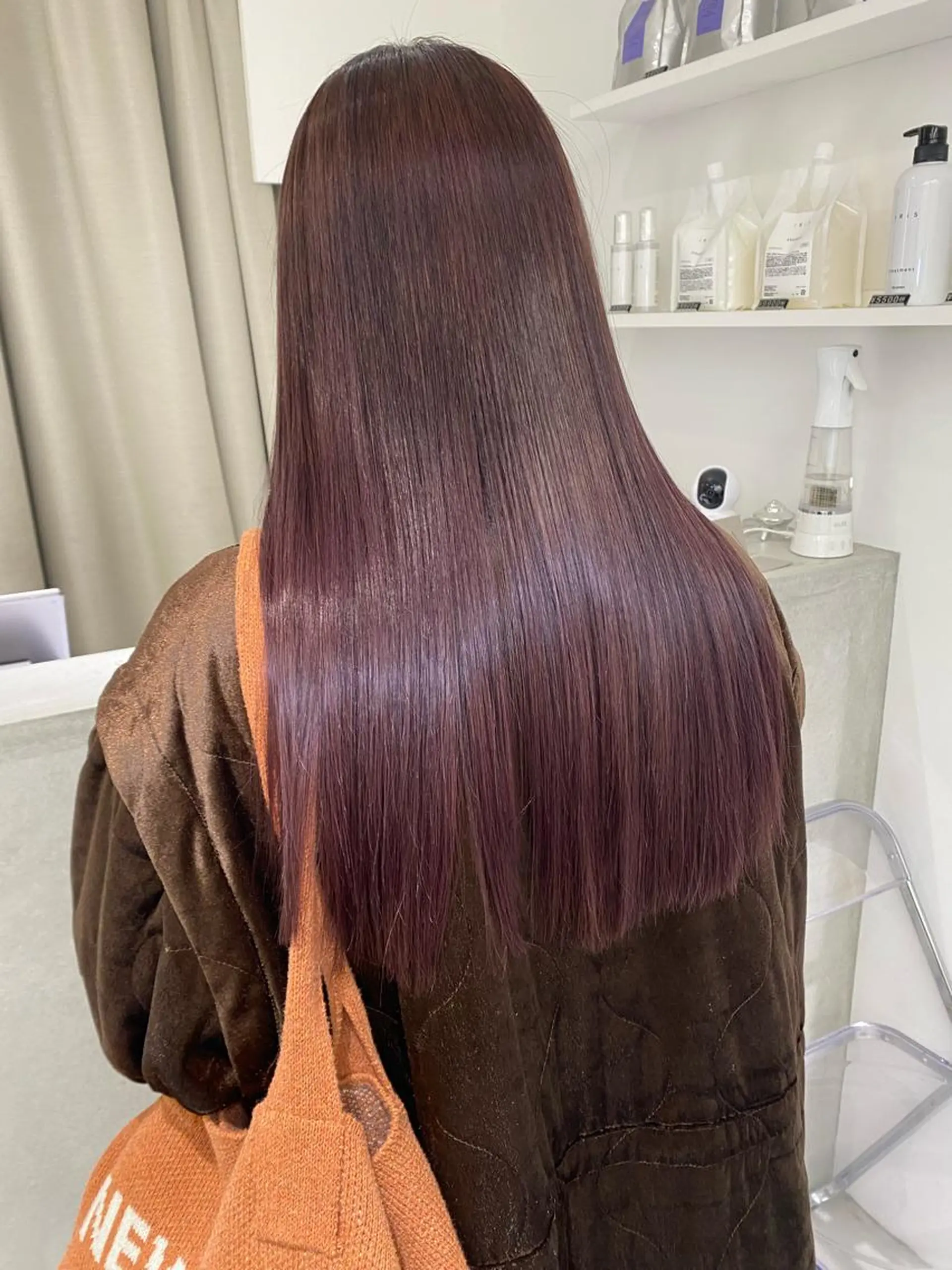 カラー カシス ヘアカラー トリートメント kumon ayu ブリーチ/ハイトーンのヘアスタイル